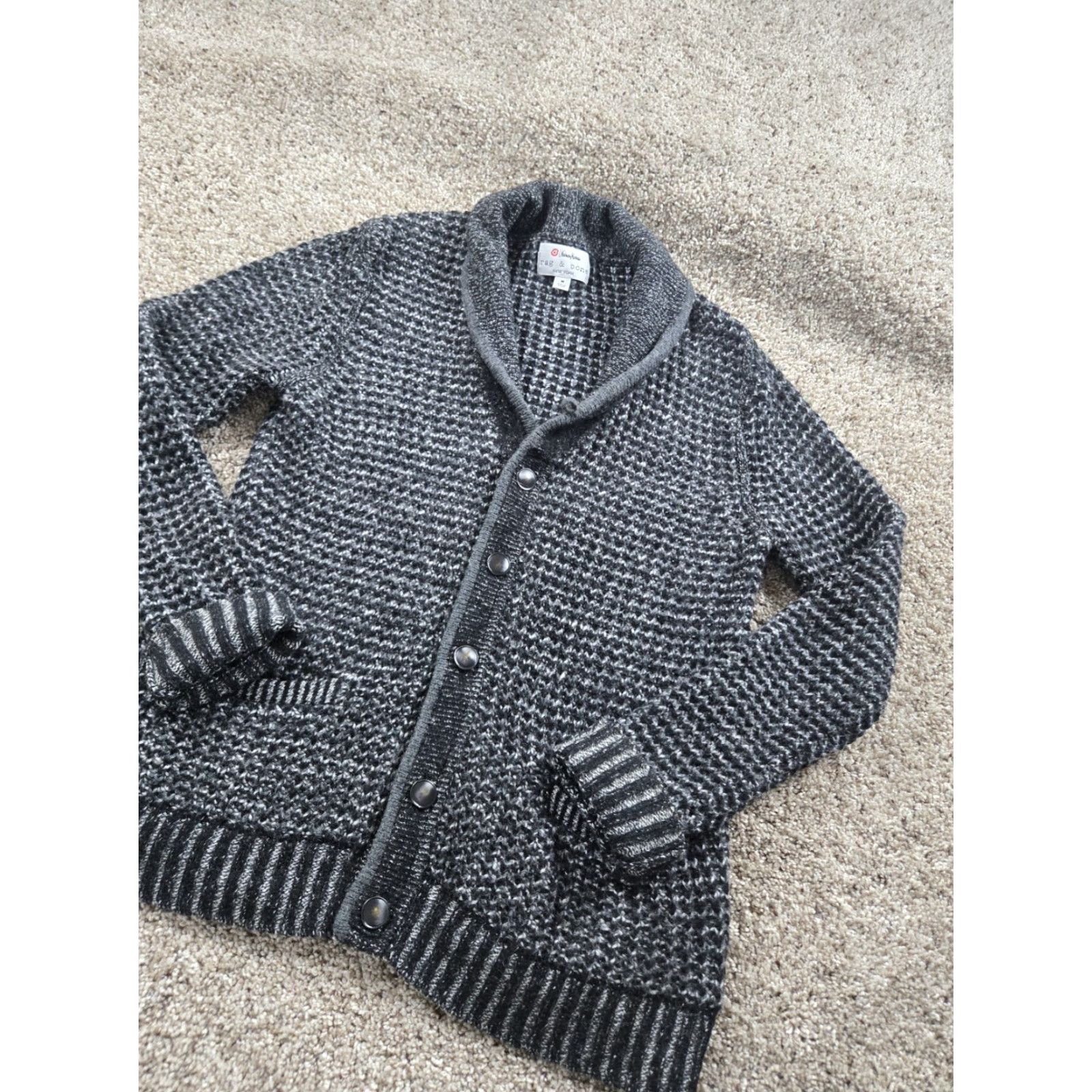 Rag & Bone rag & bone Cardigan Sweater Men M Gray Wool Button Pockets Vintage No Size US M / EU 48-50 / 2 - 2 Thumbnail