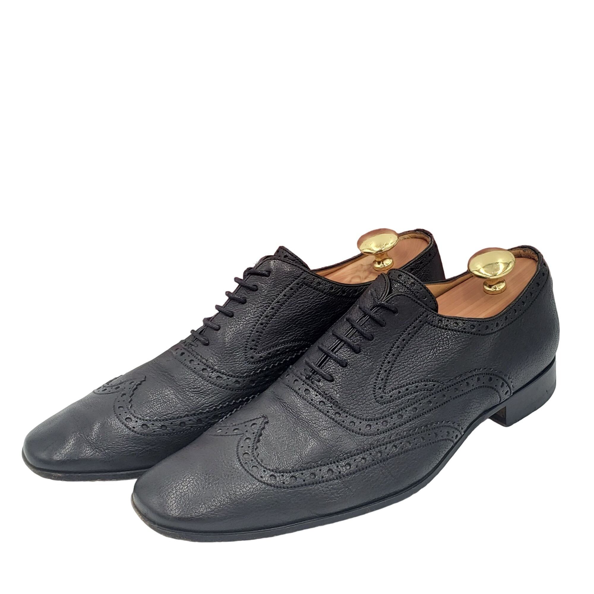 Bally Vintage Bally Switzerland Dress Shoes Men 9.5 Black Leather Size US 9.5 / EU 42-43 - 13 Thumbnail