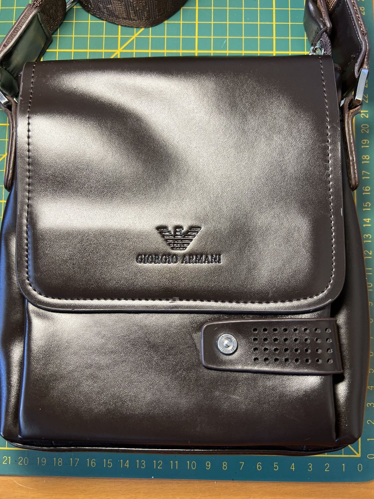Giorgio Armani Giorgio Armani leather crossbody flap bag Size ONE SIZE - 3 Thumbnail