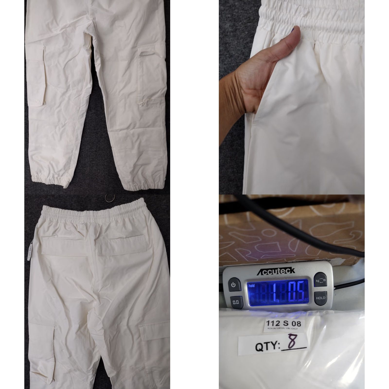 Vintage Stylus Ladarius Campbell Cargo Pants Men Size S/M Ivory Adjustable Stretch Size US 29 - 8 Thumbnail