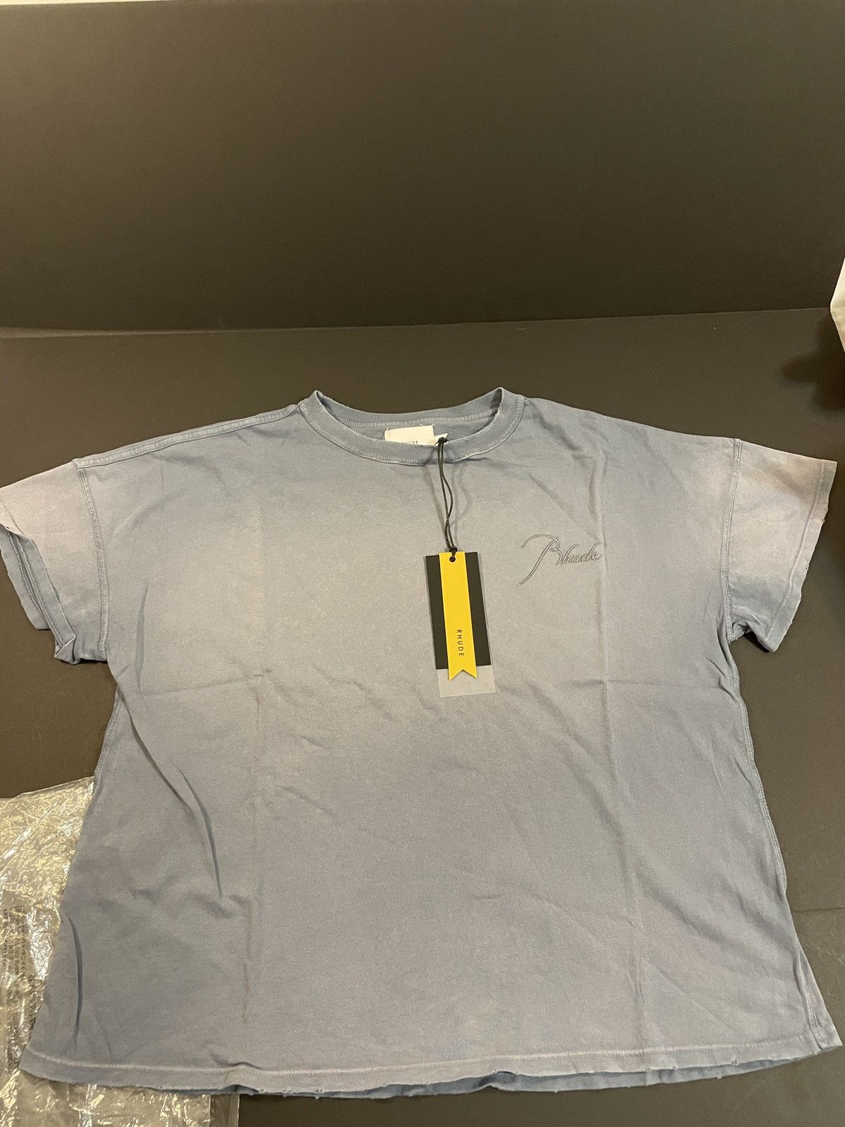 Rhude Rhude Reverse Tee 'Sundry Steele' - Small - Oversized Size US S / EU 44-46 / 1 - 1 Thumbnail