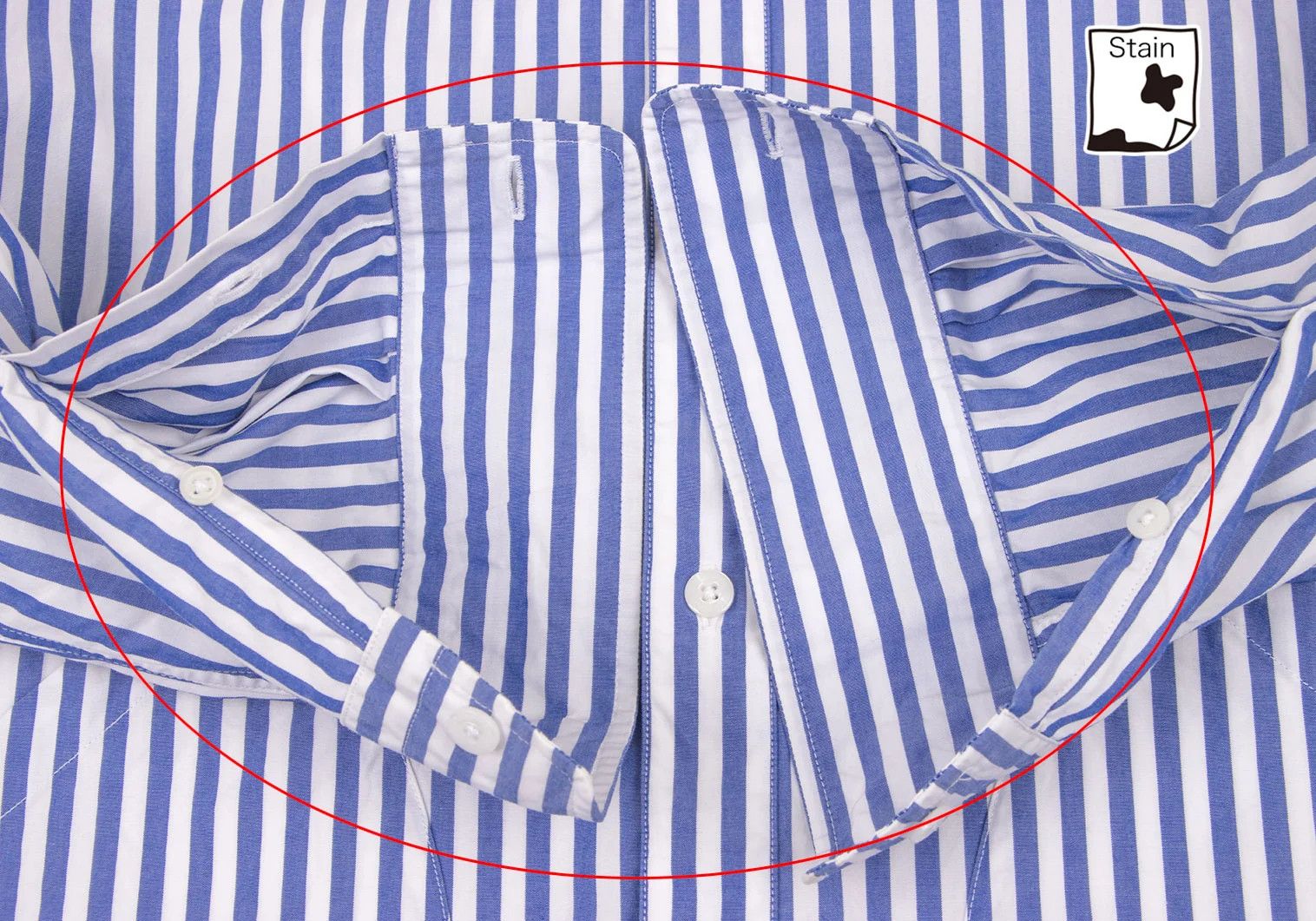Fred Perry Hooded Striped Shirt Jacket in Blue and White, Size S Size US S / EU 44-46 / 1 - 9 Thumbnail