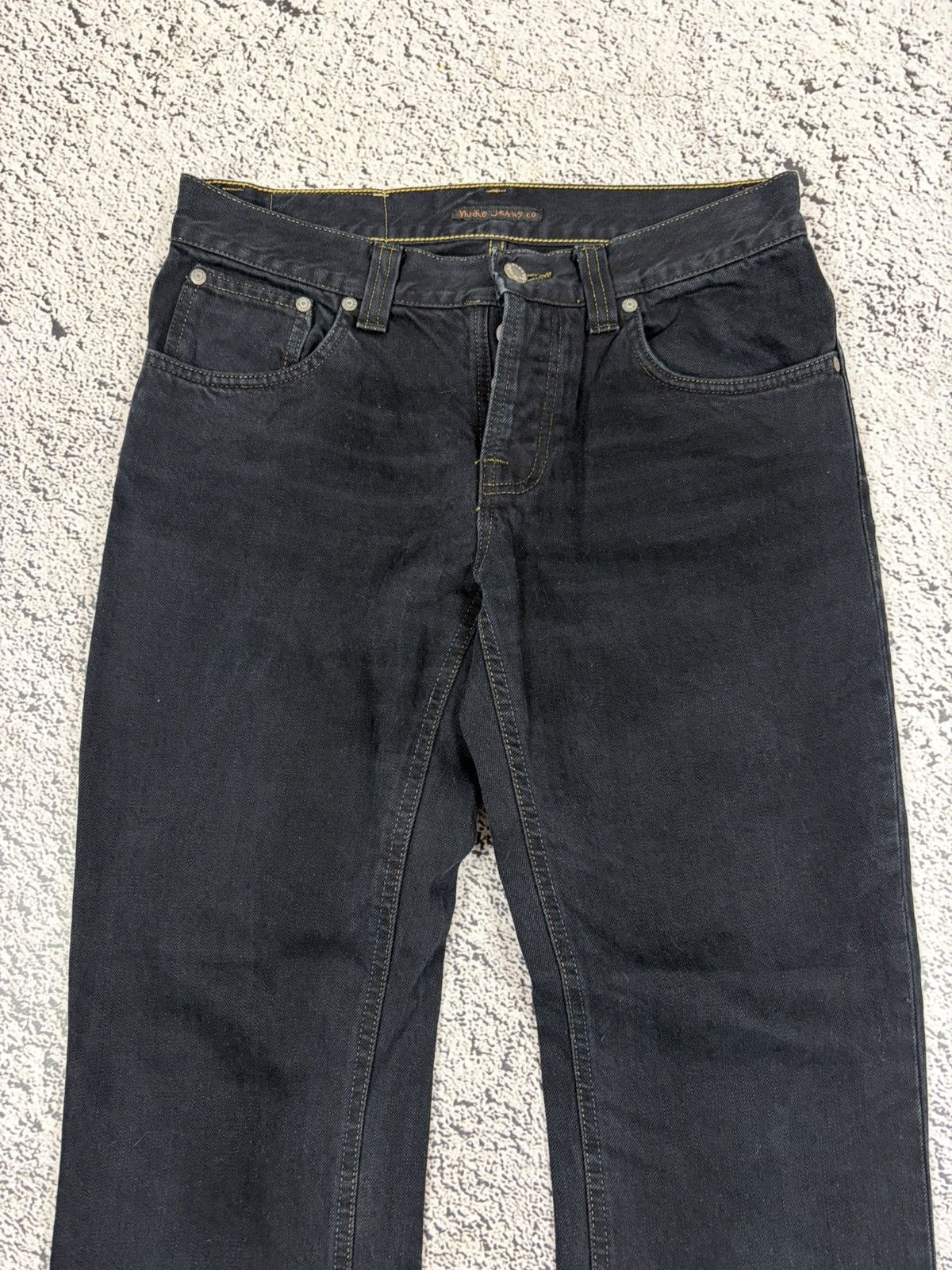 Nudie Jeans Nudie Jeans Black Contrast Stitch Denim Pants 30 Size US 30 / EU 46 - 4 Thumbnail