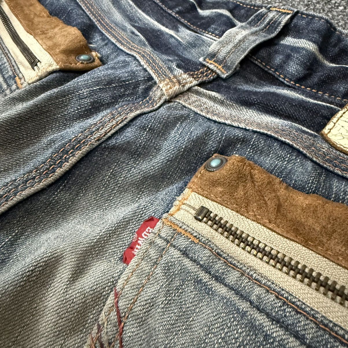 Kapital Vintage Flared Thrashed Edwin Clawmark Jeans Denim Size US 32 / EU 48 - 11 Thumbnail