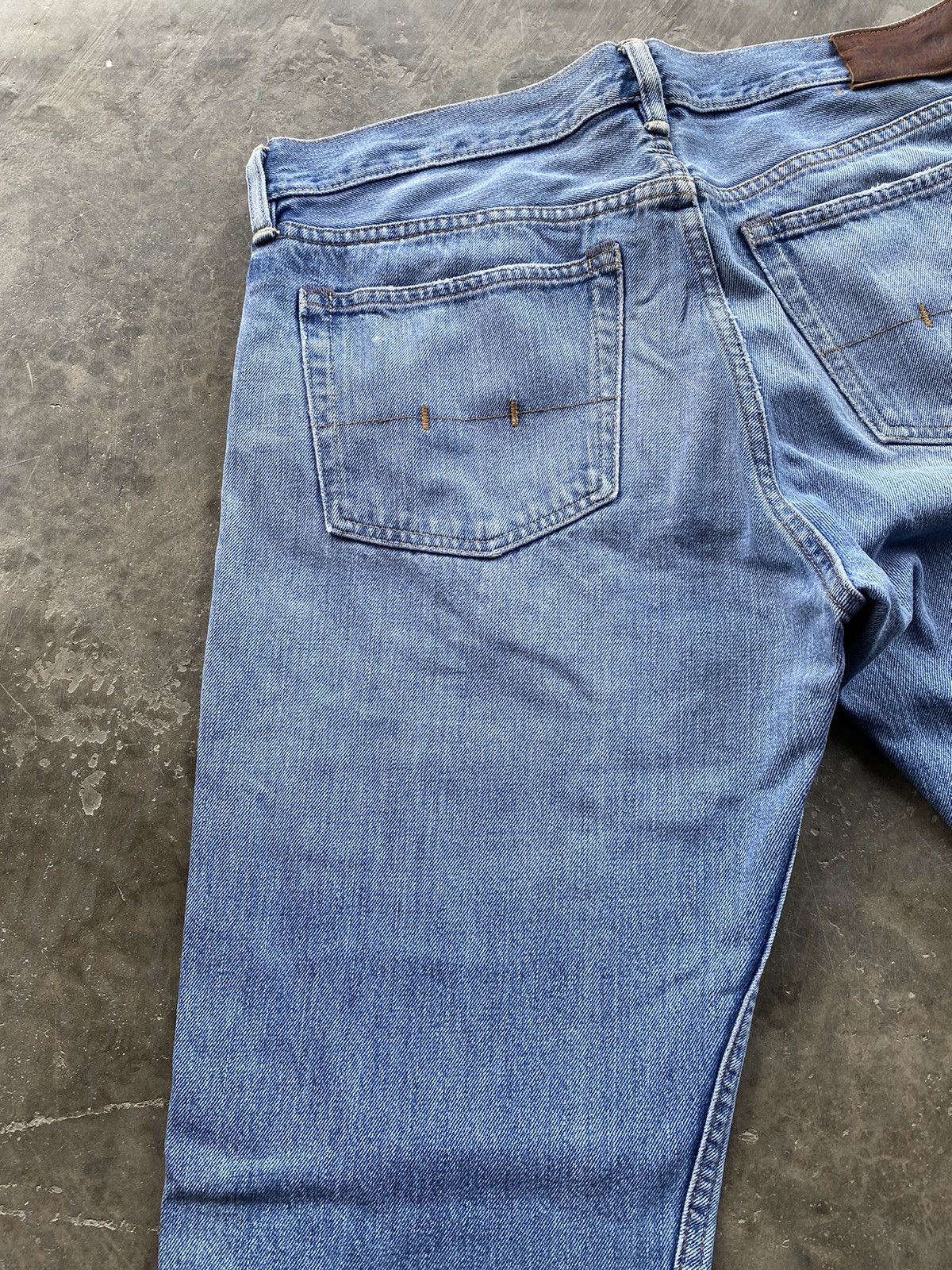 Polo Ralph Lauren Vintage Polo Ralph Lauren Denim Distressed 34x34 Size US 34 / EU 50 - 13 Thumbnail