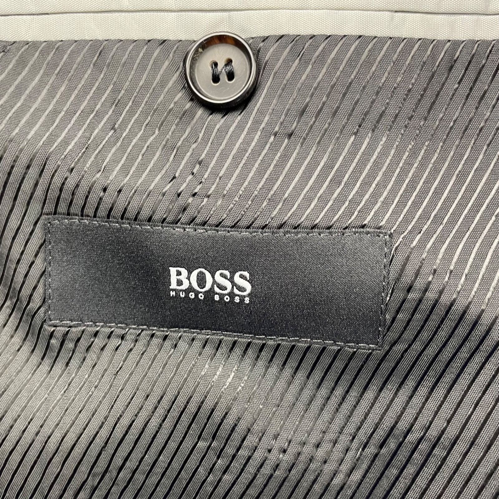 Hugo Boss Hugo Boss Men's James3/Sharp5 100% Wool 2-Button Blazer Blac Size 46L - 5 Thumbnail