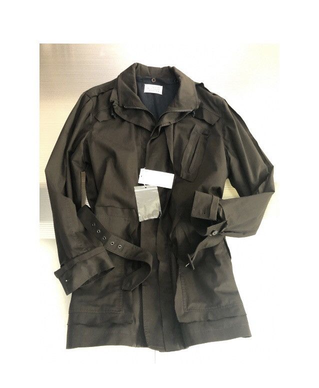 image of Maison Margiela 10 Mocha Layered Stack 30Am Coat 50 New, Men's (Size Medium)
