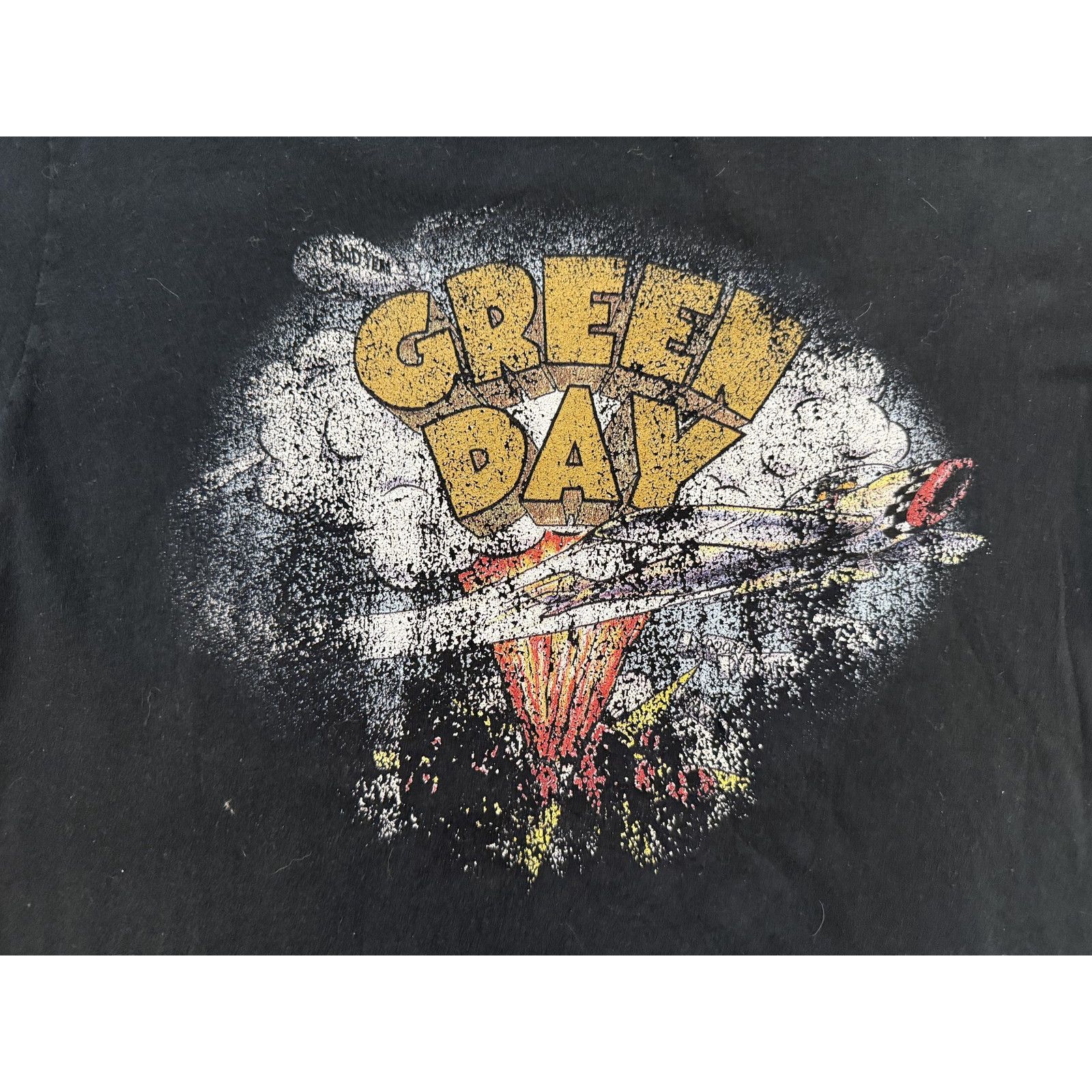 & Other Stories Vintage Green Day Shirt Mens MED Black Band Rock Concert 90s Size US M / EU 48-50 / 2 - 2 Thumbnail
