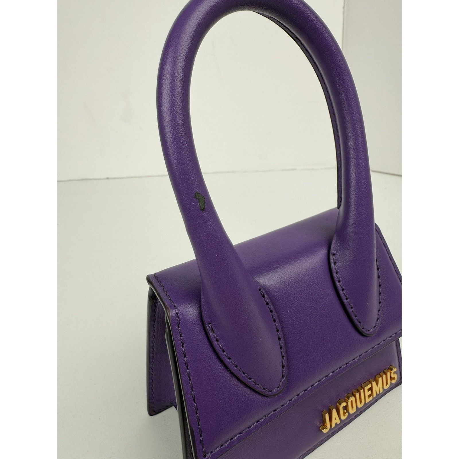 Jacquemus Jacquemus Le Chiquito Top-handle Mini Bag in Purple Size ONE SIZE - 5 Thumbnail