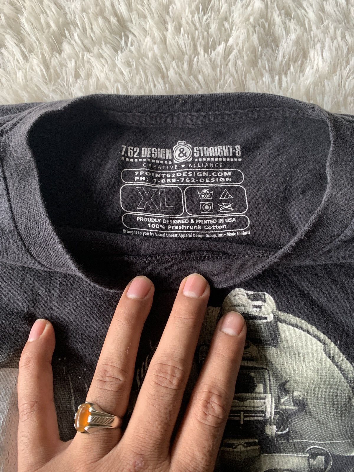 Vintage 7.62 Design & Steaight-8 X i believe in ghosts Size US XL / EU 56 / 4 - 5 Thumbnail