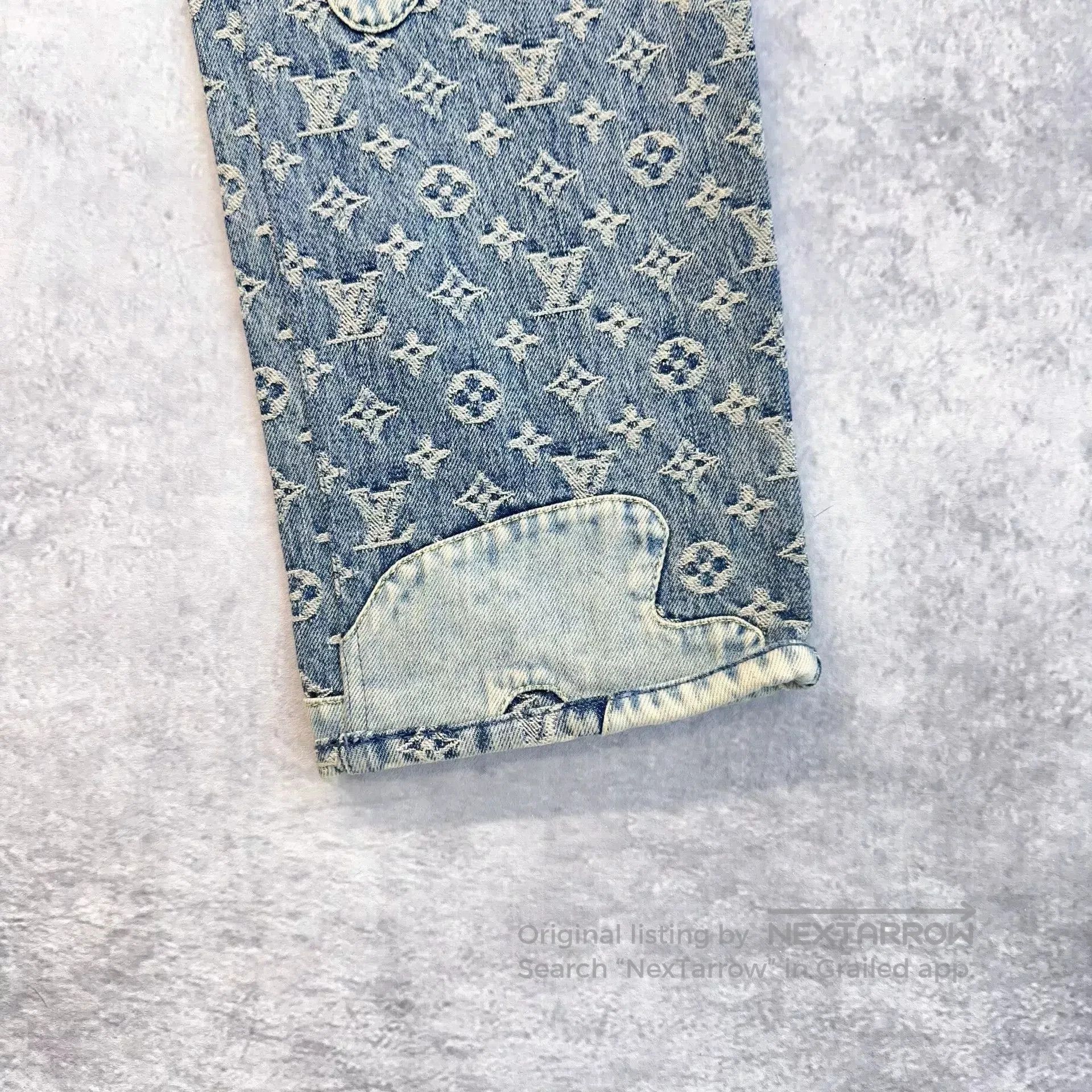 Louis Vuitton Louis Vuitton x NIGO Blue Logo Jeans. Size US 29 - 3 Thumbnail
