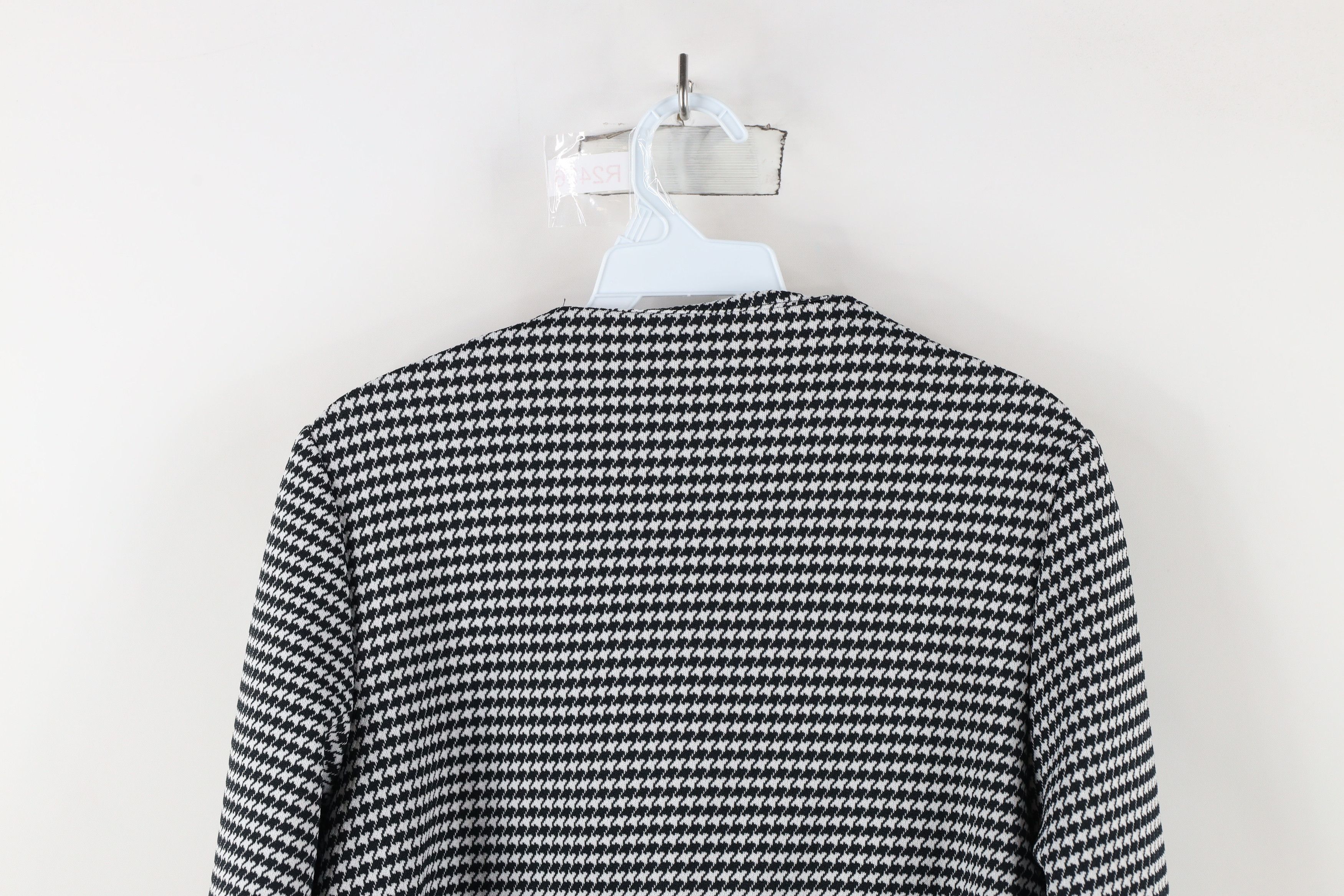 Vintage Vintage 60s Streetwear Houndstooth Knit Blazer Jacket USA Size S / US 4 / IT 40 - 11 Thumbnail