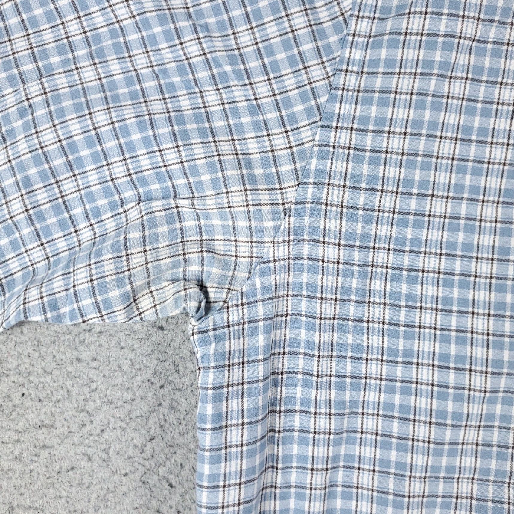 Nautica Nautica Shirt Mens Medium Blue Plaid Button-Up Short Sleeve Casual Office Workwear button-down M Blue Mens Size US M / EU 48-50 / 2 - 4 Thumbnail