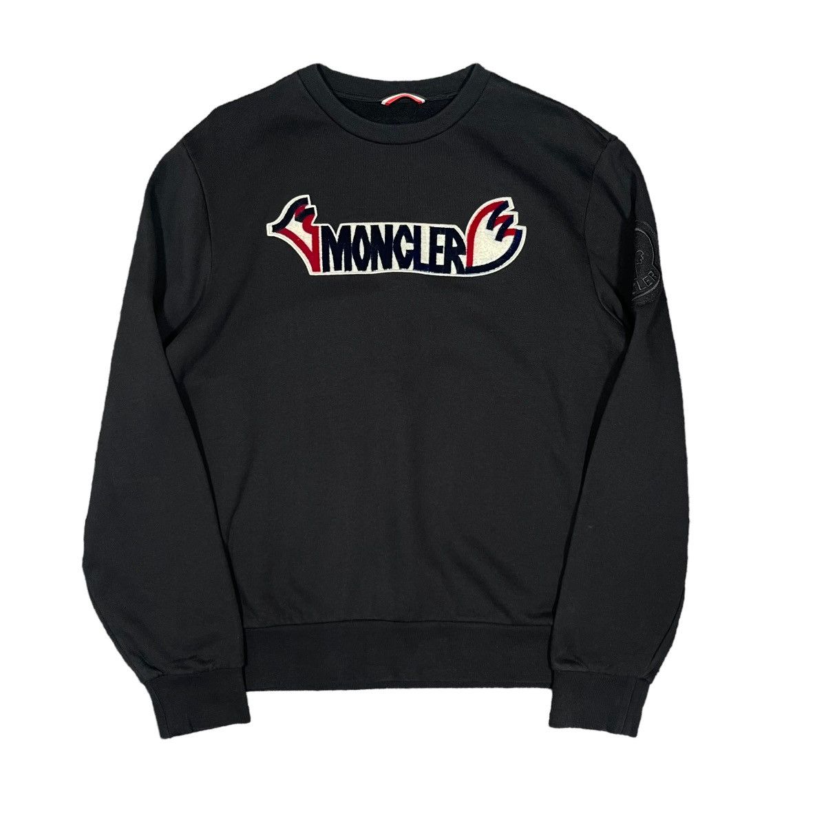 Moncler Moncler Genius 2 Moncler 1952 Black Logo Sweatshirt Size US L / EU 52-54 / 3 - 5 Thumbnail