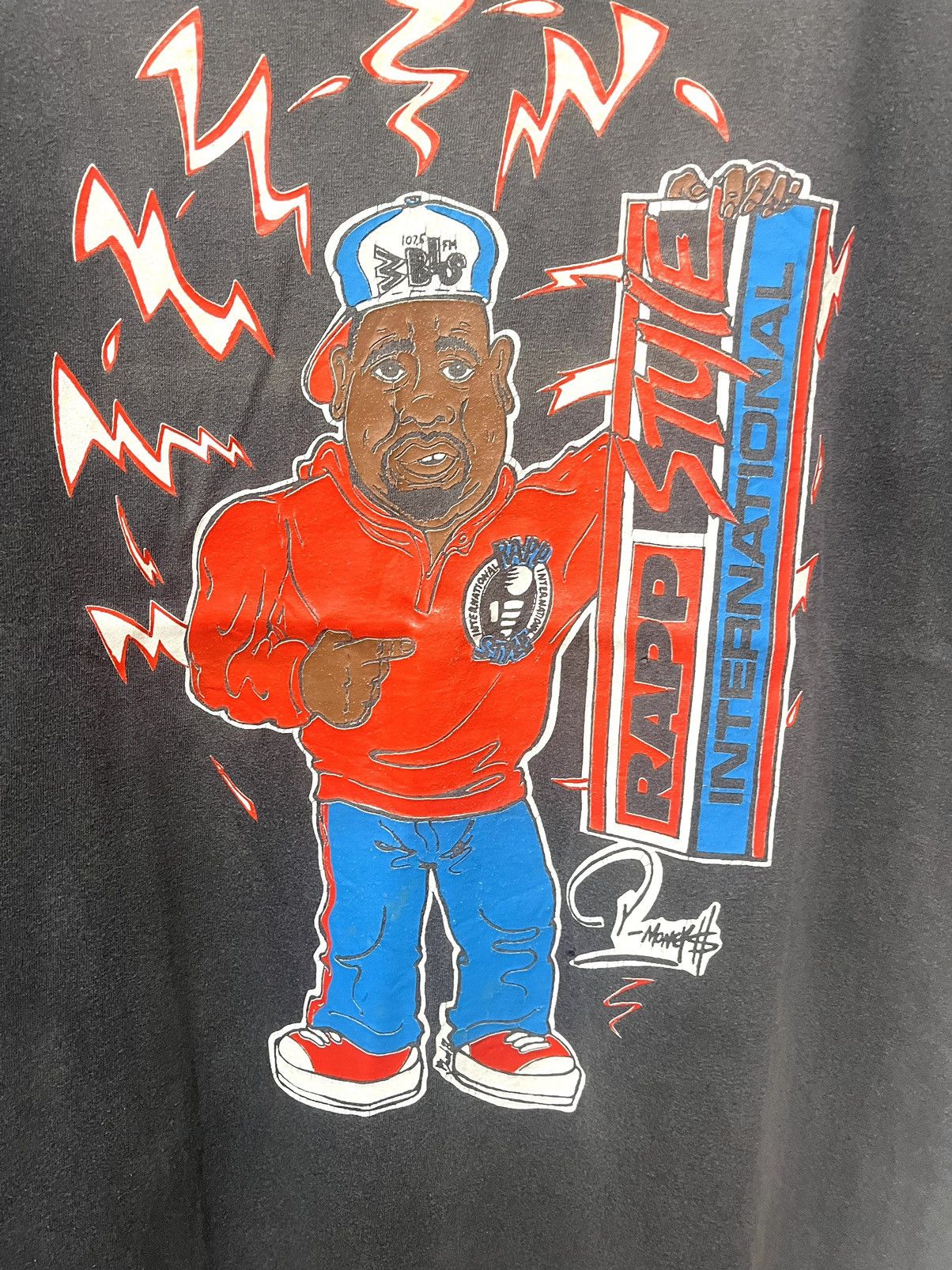 Rap Tees × Vintage Vintage 90’s Rap Style P Money Sun Faded Distressed Tee Size US L / EU 52-54 / 3 - 2 Thumbnail