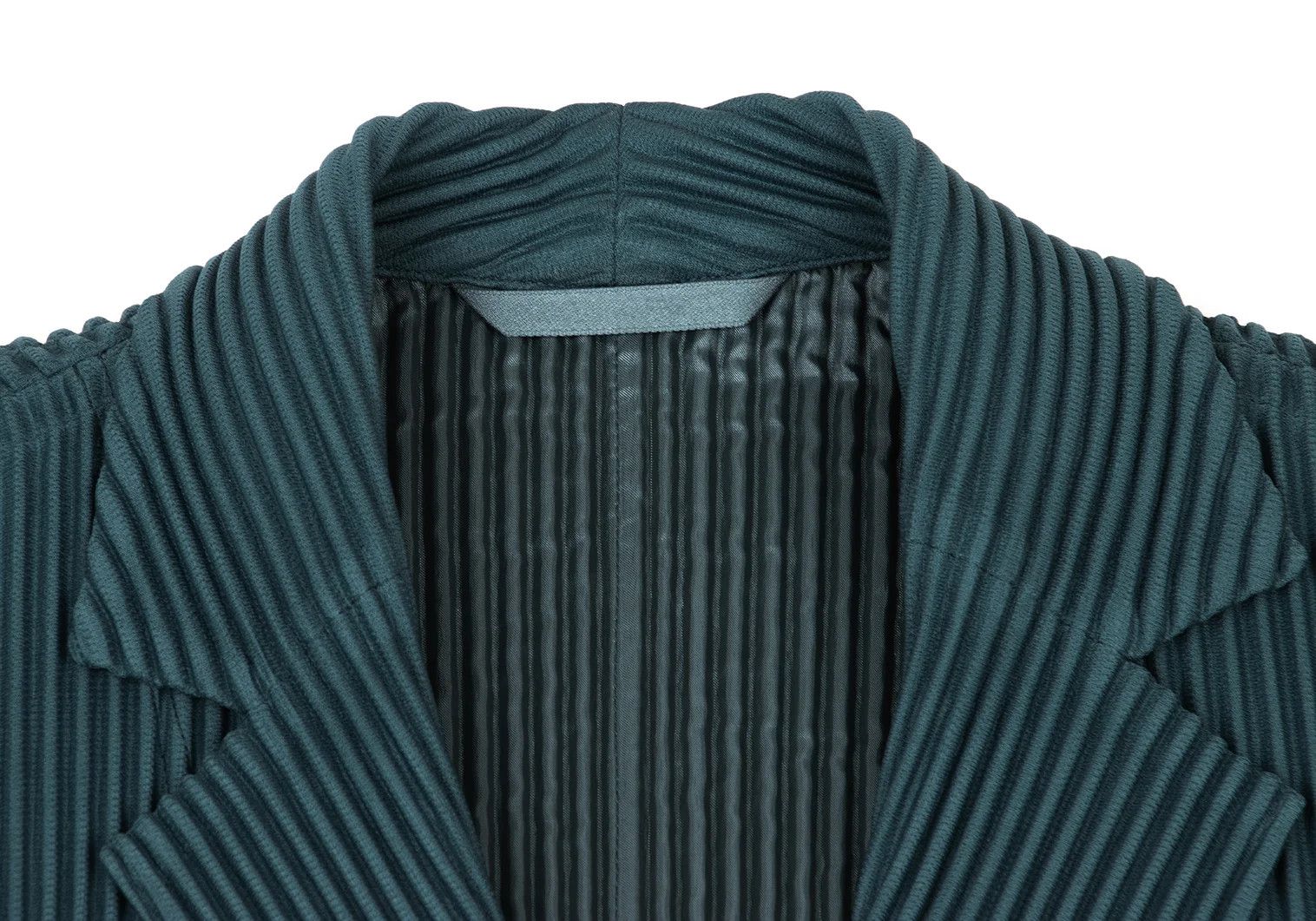 Issey Miyake Pleated Tailored Jacket in Turquoise Size US S / EU 44-46 / 1 - 4 Thumbnail