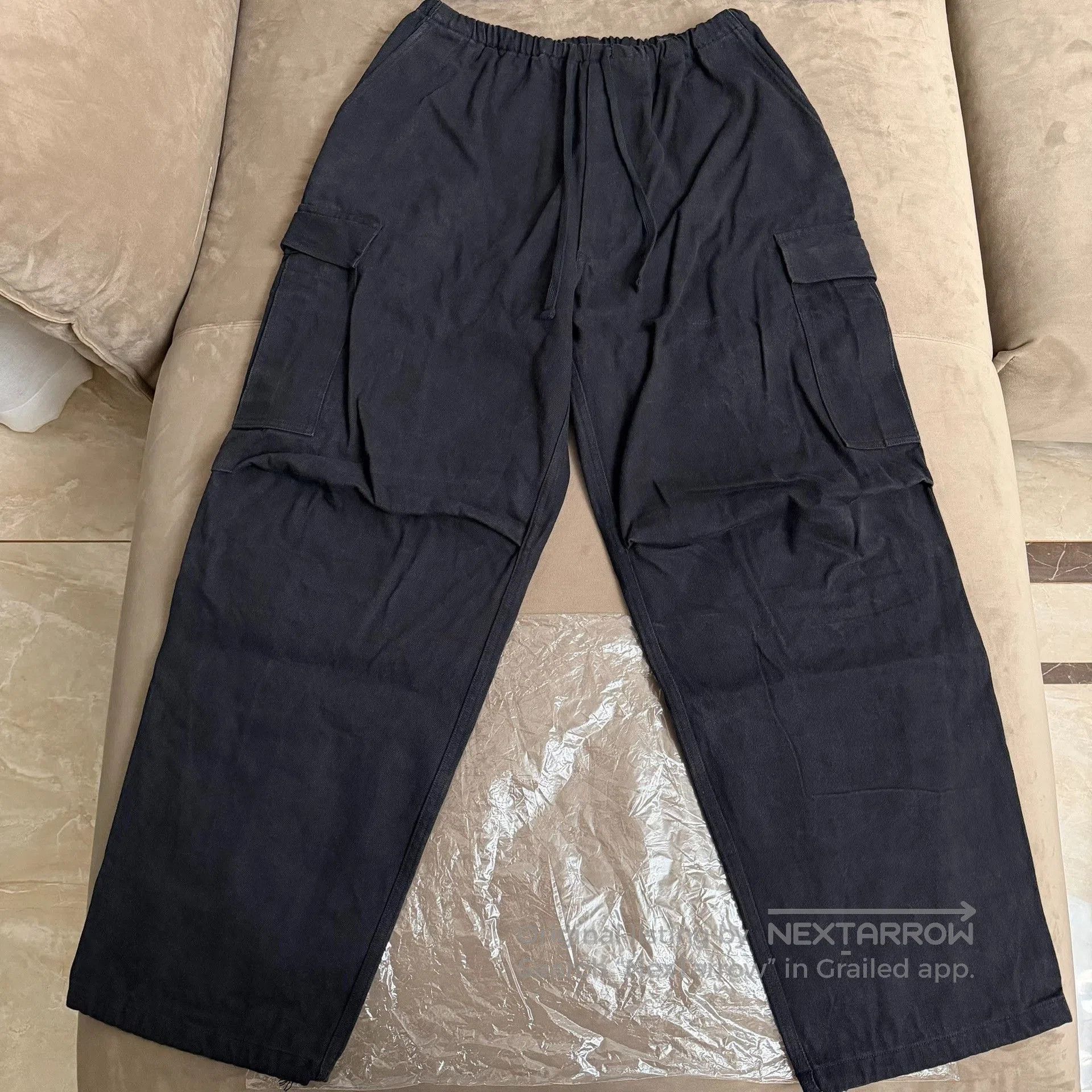 Comoli COMOLI 25SS Black Drill 6P Pants. Size US 26 / EU 42 - 1 Thumbnail