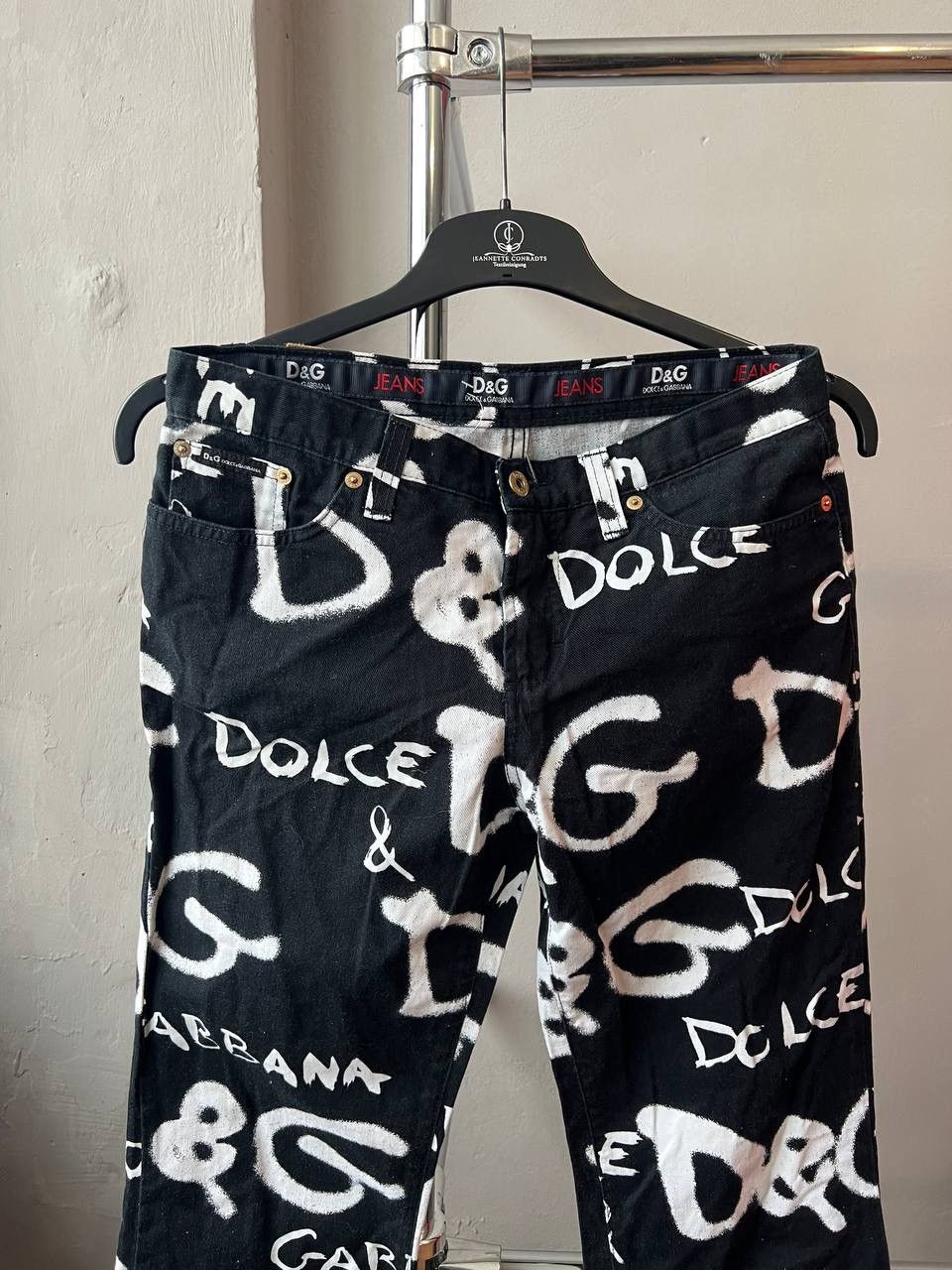 Dolce & Gabbana DILCE&GABBANA ARCHIVAL ICONIC GRAFFIC PRINT WOMEN PANTS 31 Size 31" - 4 Thumbnail