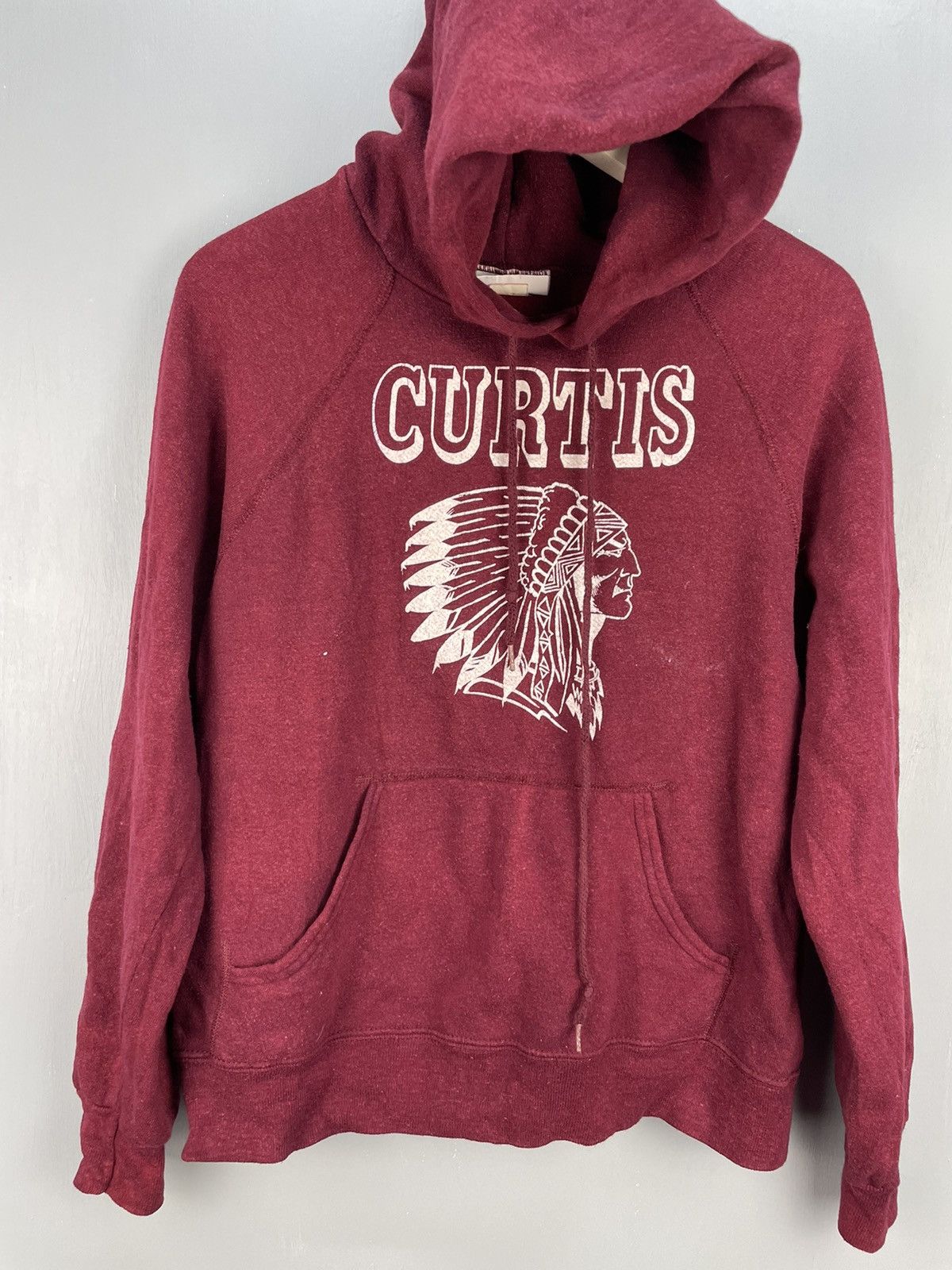 Vintage Vintage 80s Curtis Indians American hoodie Size US L / EU 52-54 / 3 - 3 Thumbnail