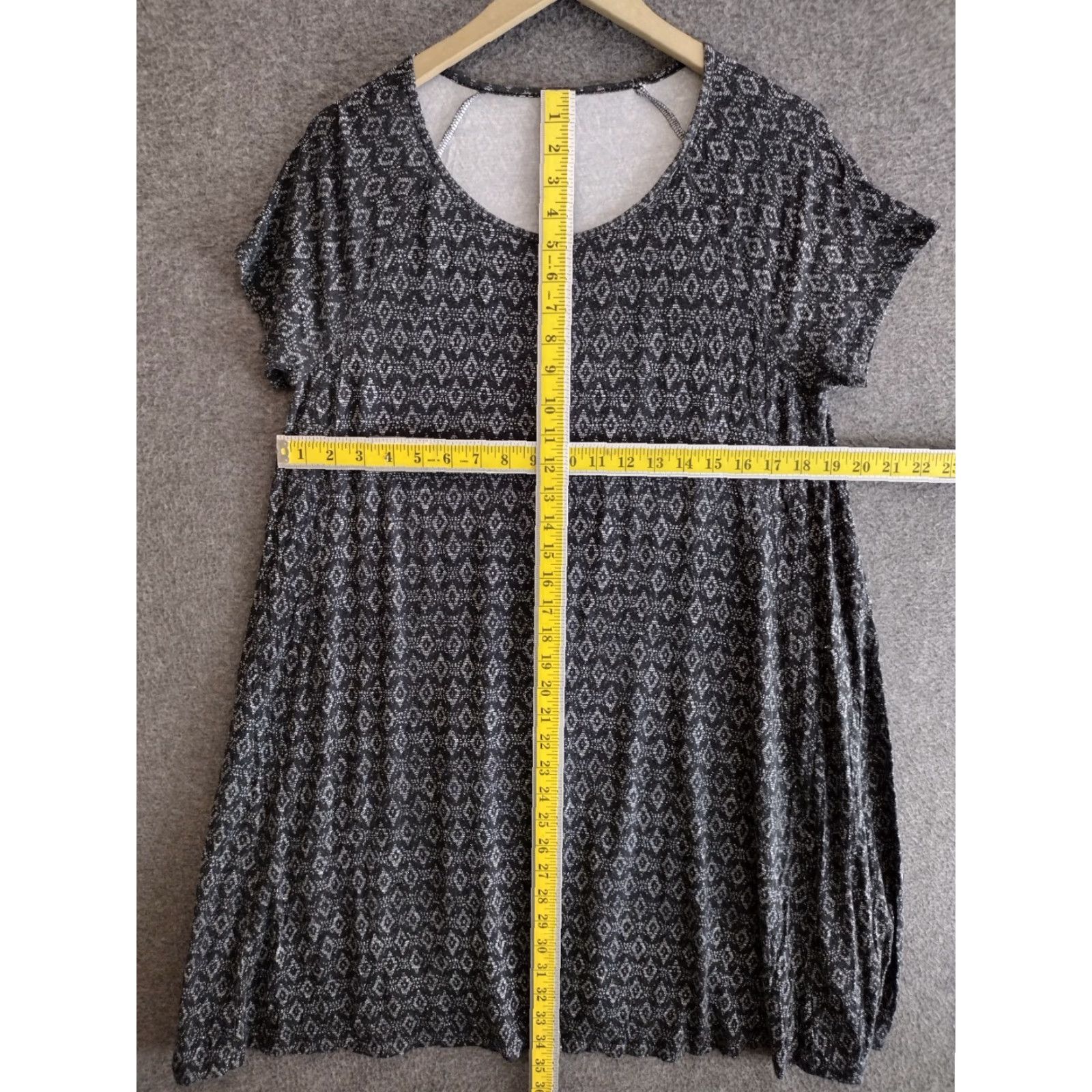 Old Navy Old Navy Women's Summer Dress Round Neck Stretch Short Sleeve Multicolor L Size 36" / US 14 / IT 50 - 4 Thumbnail