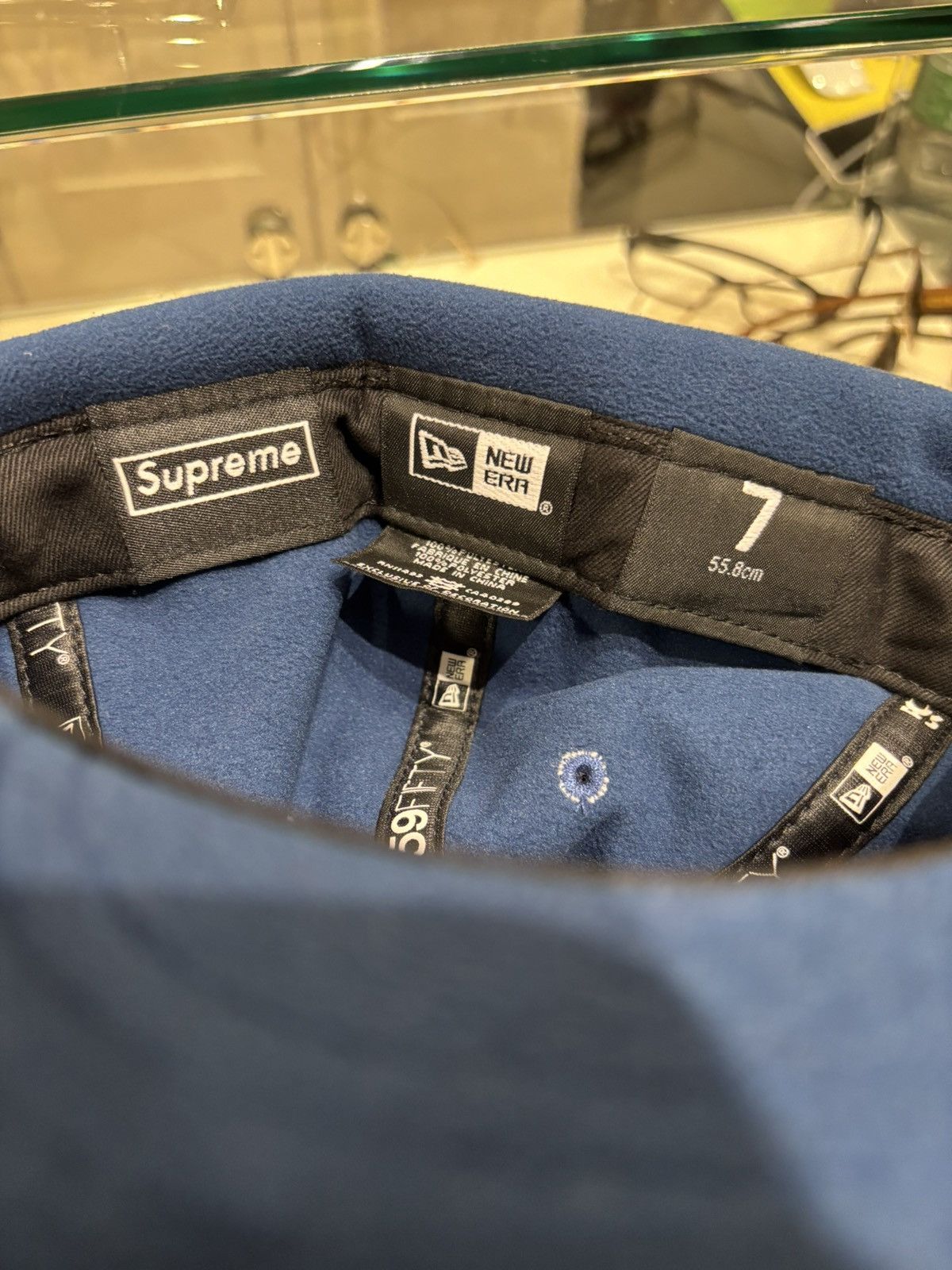 Supreme Supreme x New Era Polartec Ear Flap Fitted - Navy Size ONE SIZE - 4 Thumbnail