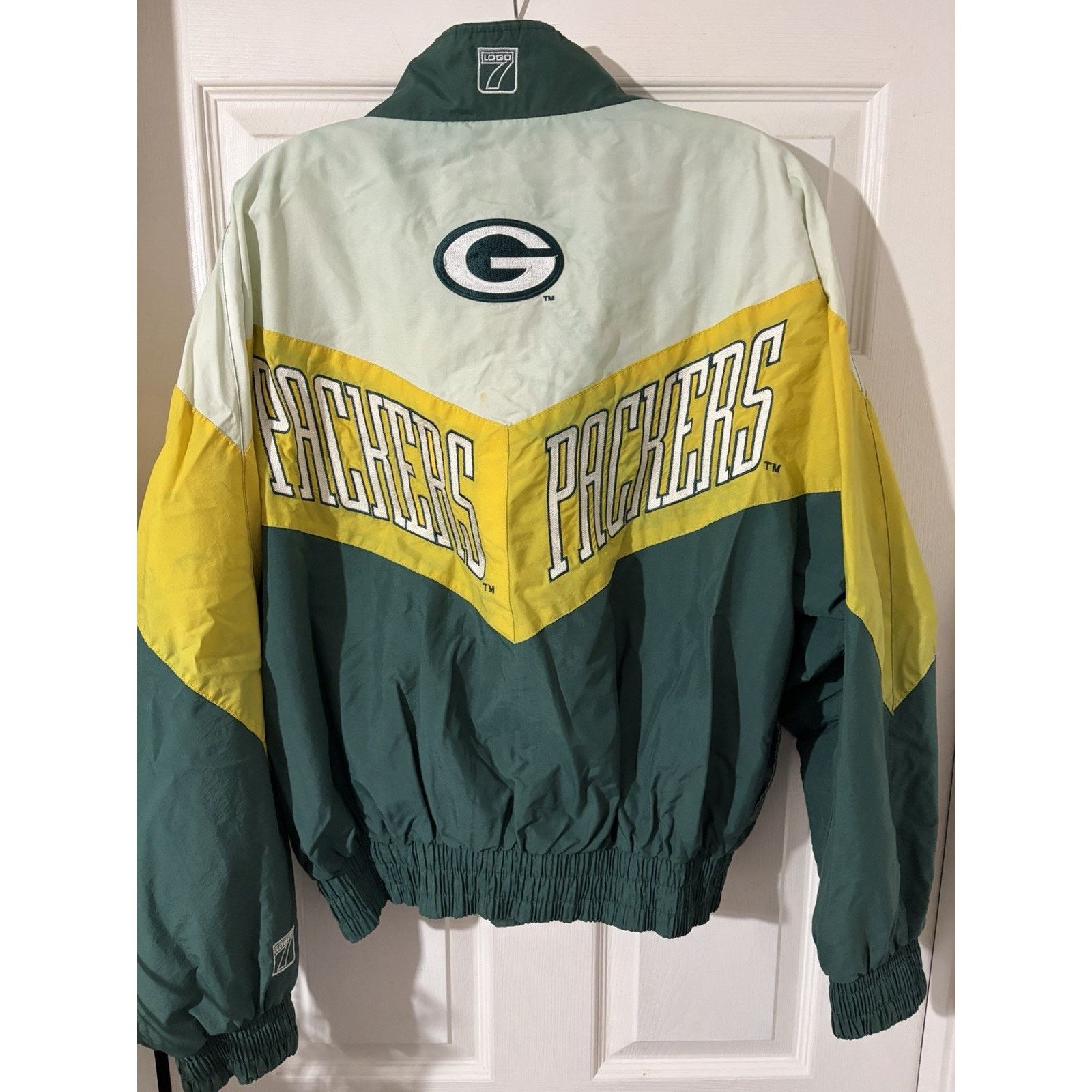 Logo 7 Vintage Logo 7 Green Bay Packers Windbreaker NFL Sz L 90’s Size US L / EU 52-54 / 3 - 6 Thumbnail