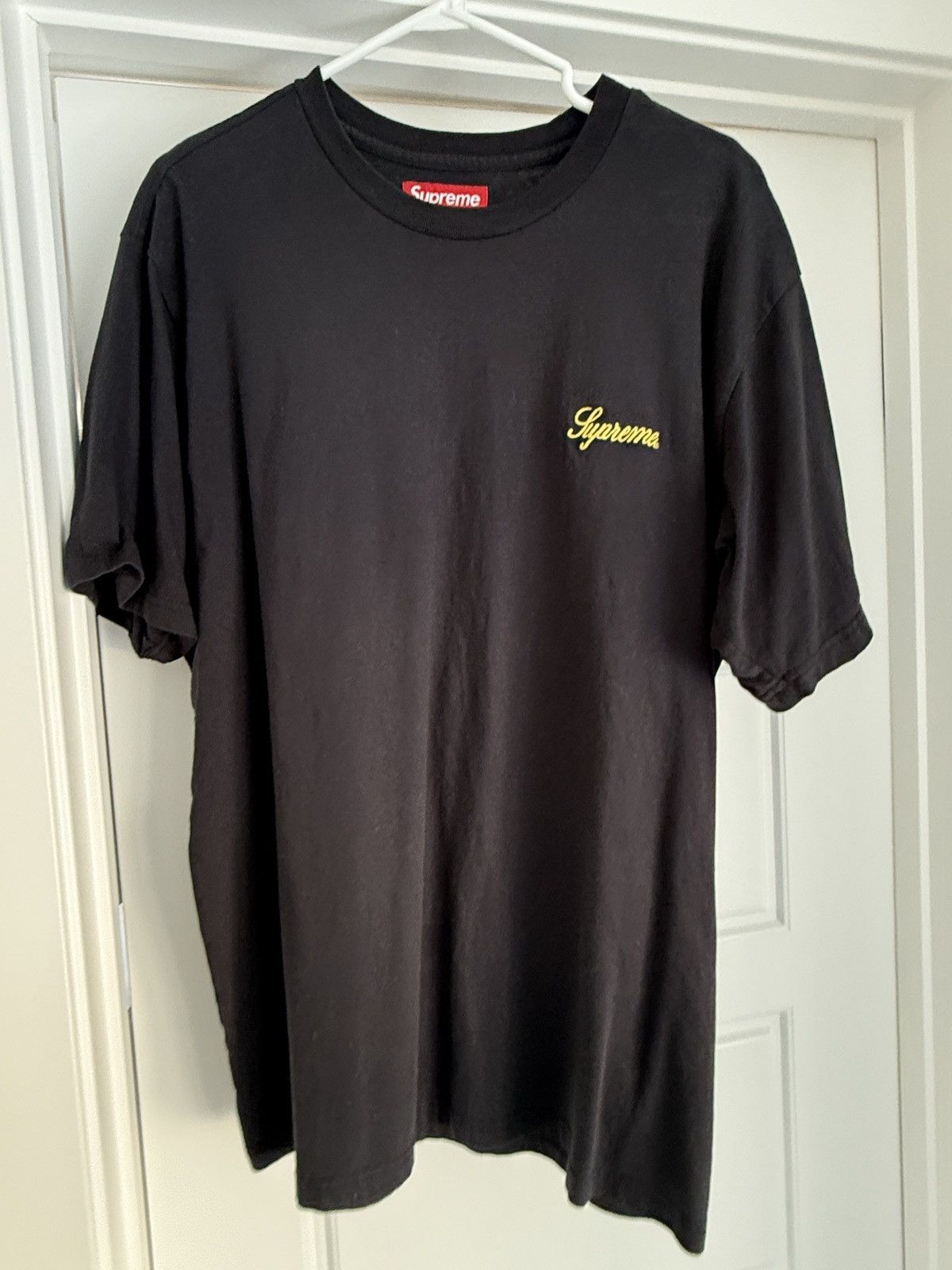 Supreme Yellow Script Tee