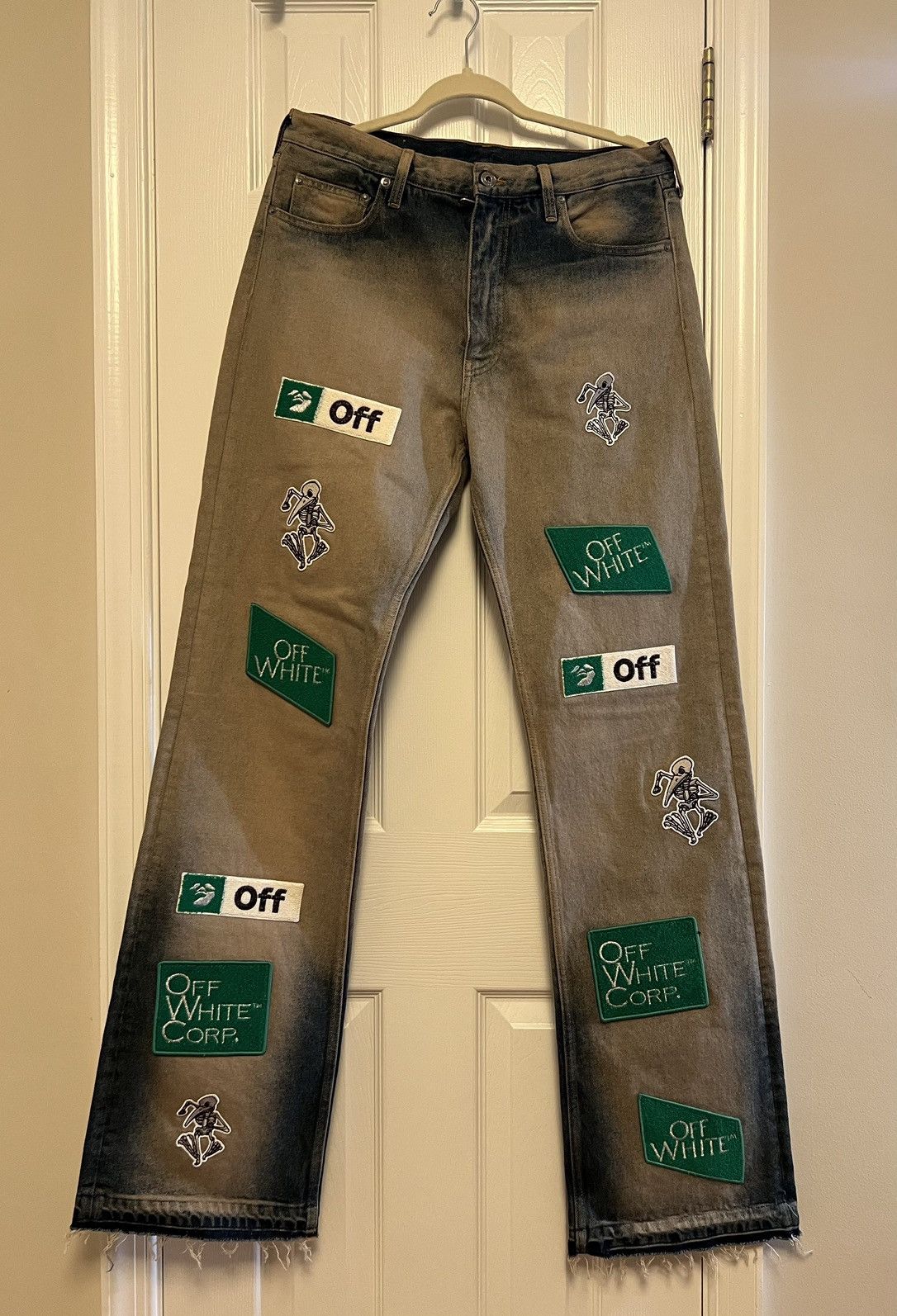 Off-White Off-White Diag Multi-Logo Jeans Brand New w Tags Size US 32 / EU 48 - 4 Thumbnail