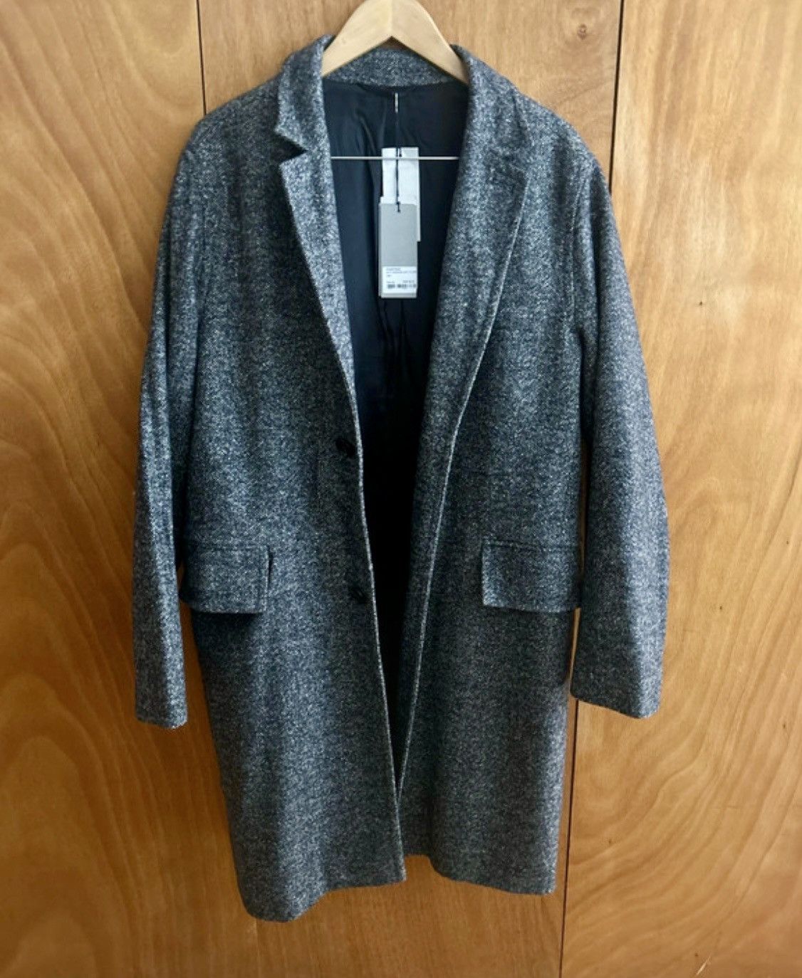 Officine Generale Officine Generale Tweed Overcoat Grey Made in Europe M Size US M / EU 48-50 / 2 - 8 Thumbnail