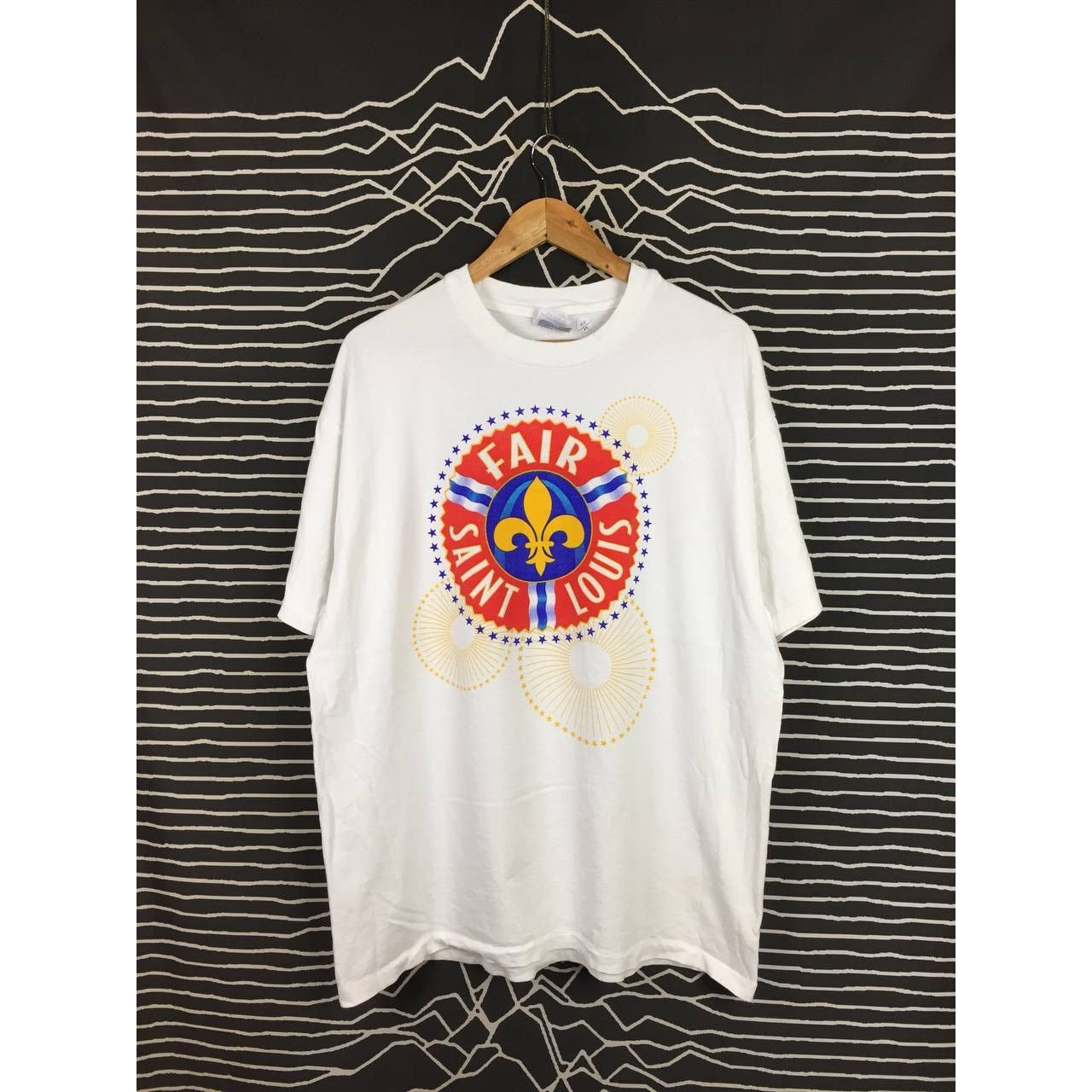 Hanes × Vintage Vtg 90s Fair Saint Louis Big Logo Single Stitch Tee Size US XL / EU 56 / 4 - 2 Thumbnail