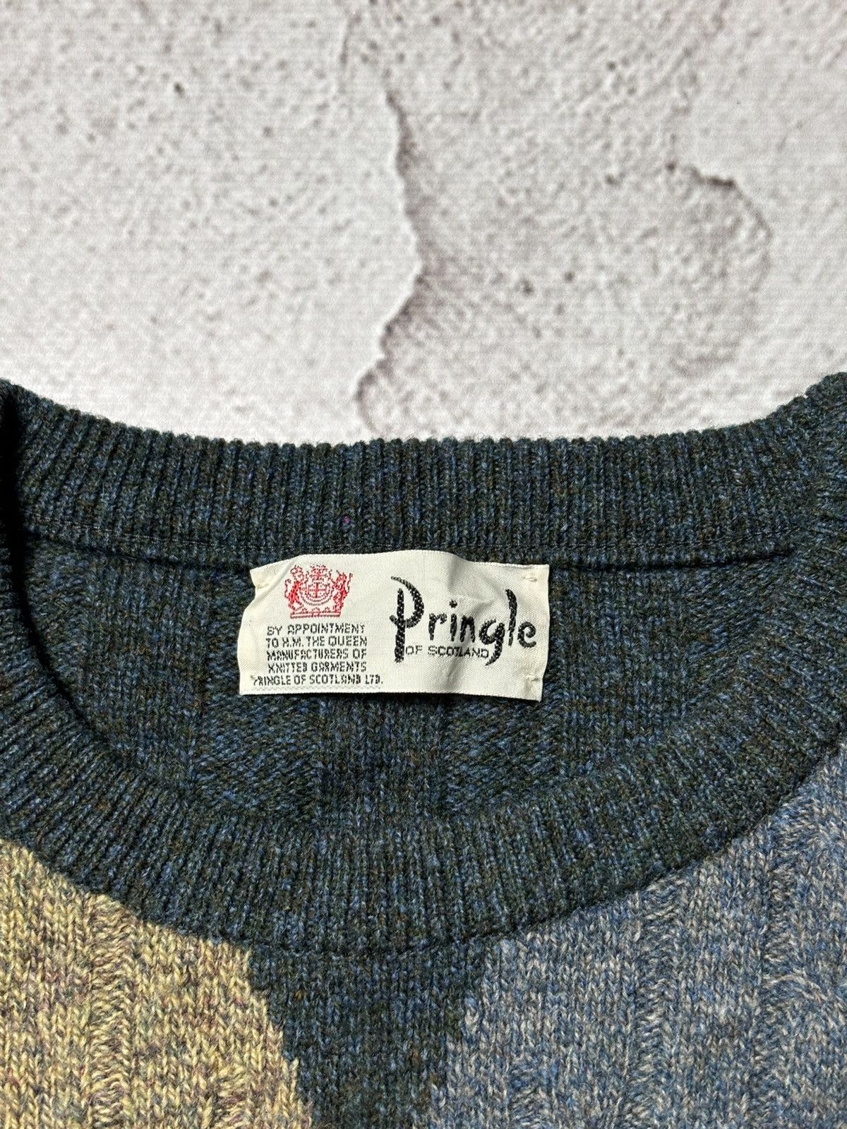 Pringle Of Scotland Pringle Of Scotland Argyle Lambs Wool Golf Crew Neck Sweater Size US M / EU 48-50 / 2 - 3 Thumbnail