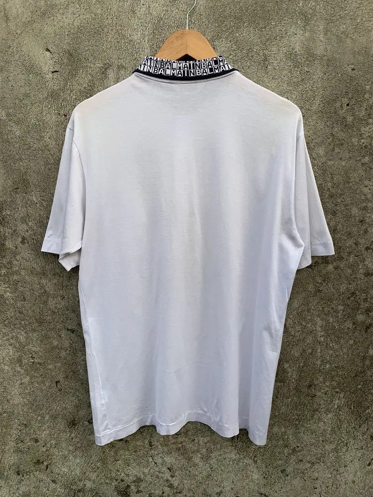 Balmain Balmain spell out collared polo shirt Size US M / EU 48-50 / 2 - 9 Thumbnail