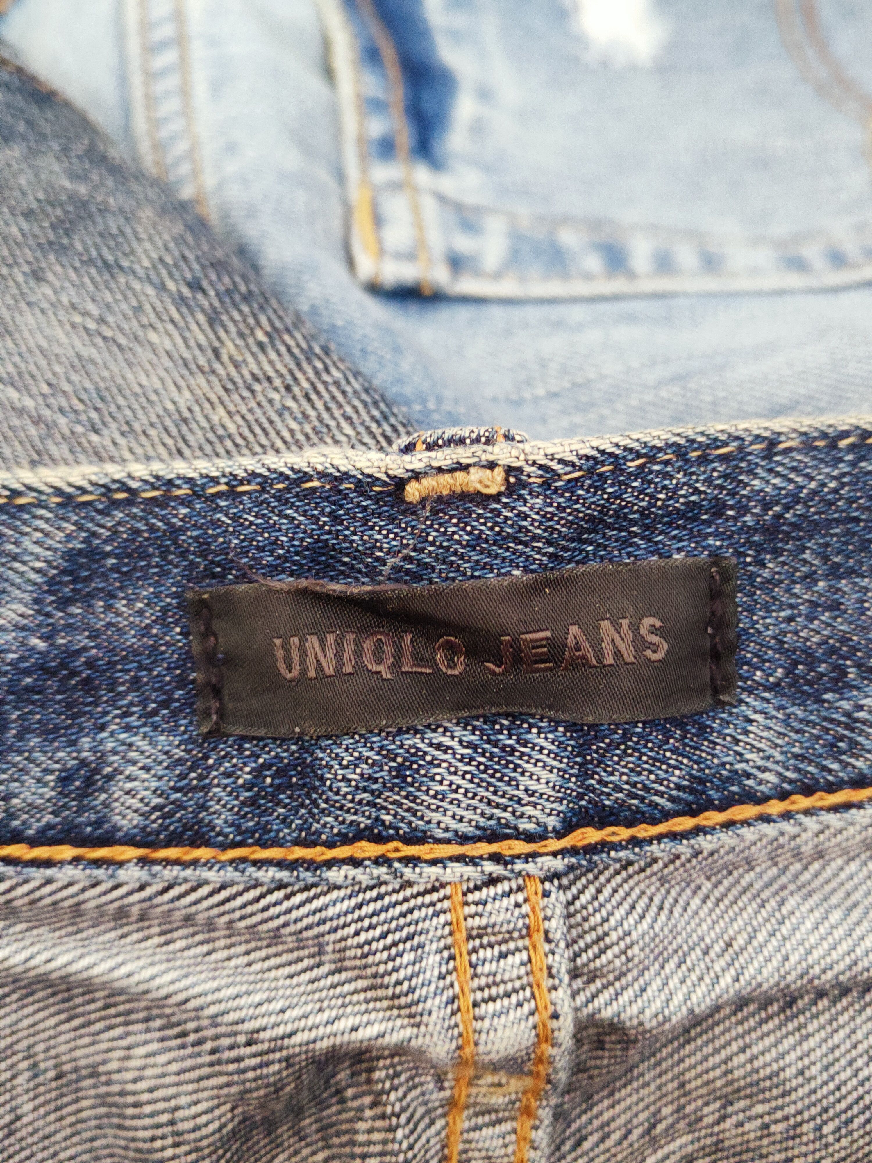 Japanese Brand Uniqlo fabric by kaihara Faded Distressed Ripped Jeans #W942 Size US 32 / EU 48 - 13 Thumbnail