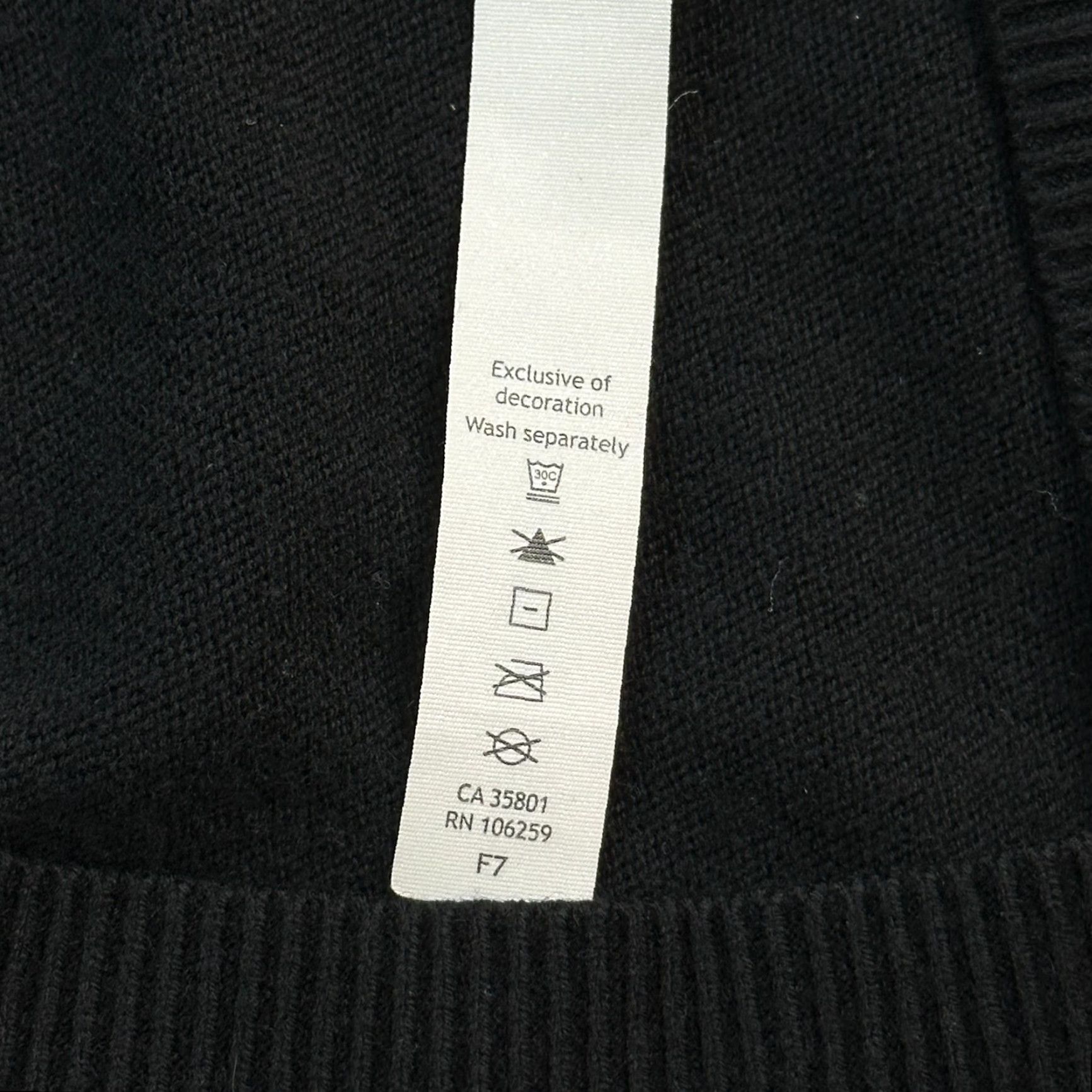 Lululemon Lululemon Sweater Women's 2 Black Unity Back Drop Cashmere Blend Pullover Knit Crew Neck Raglan Sleeve Casual Regular All Seasons Size XS / US 0-2 / IT 36-38 - 5 Thumbnail