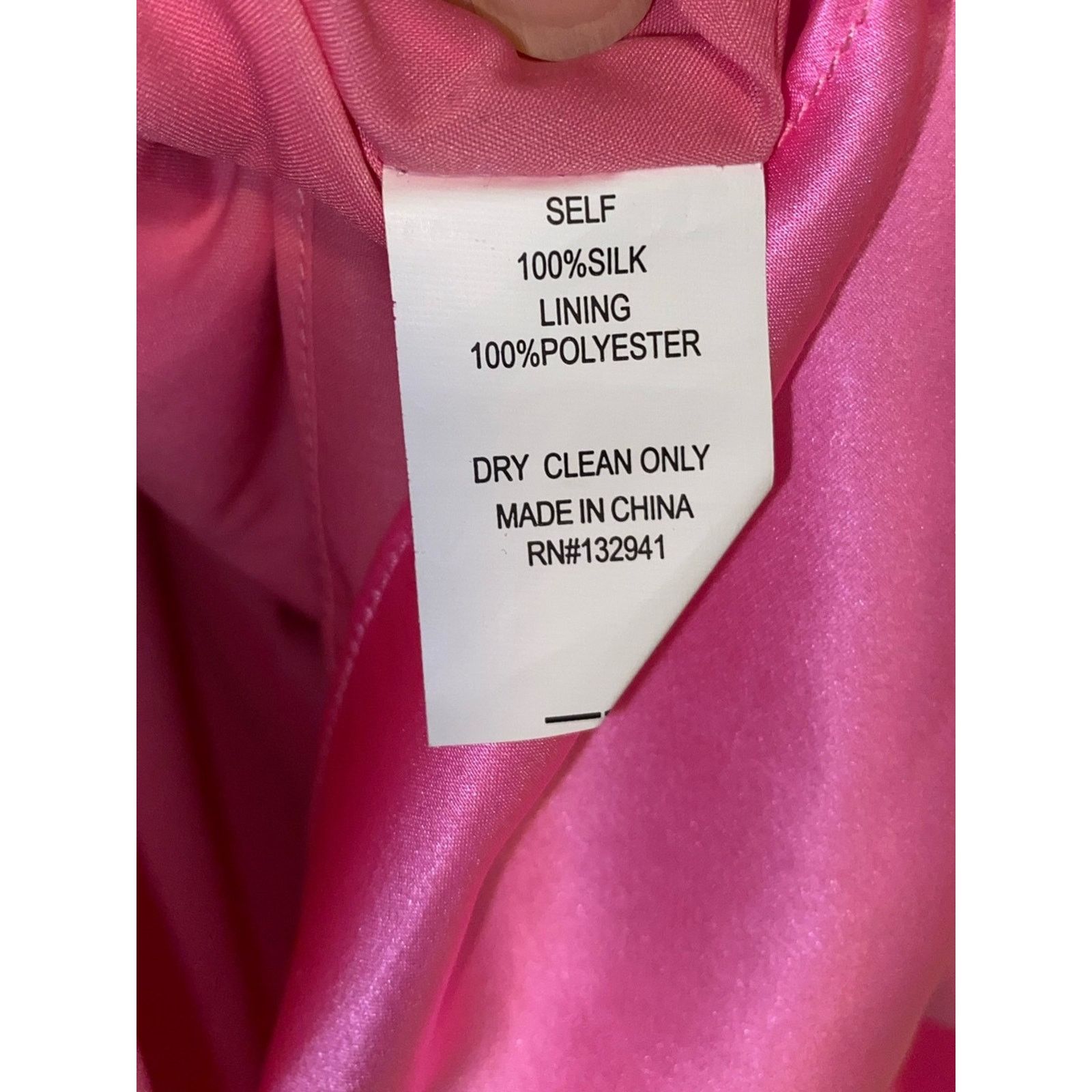 REVOLVE Revolve $287 Amanda Uprichard Jade Silk Dress Hot Pink M Size M / US 6-8 / IT 42-44 - 8 Thumbnail