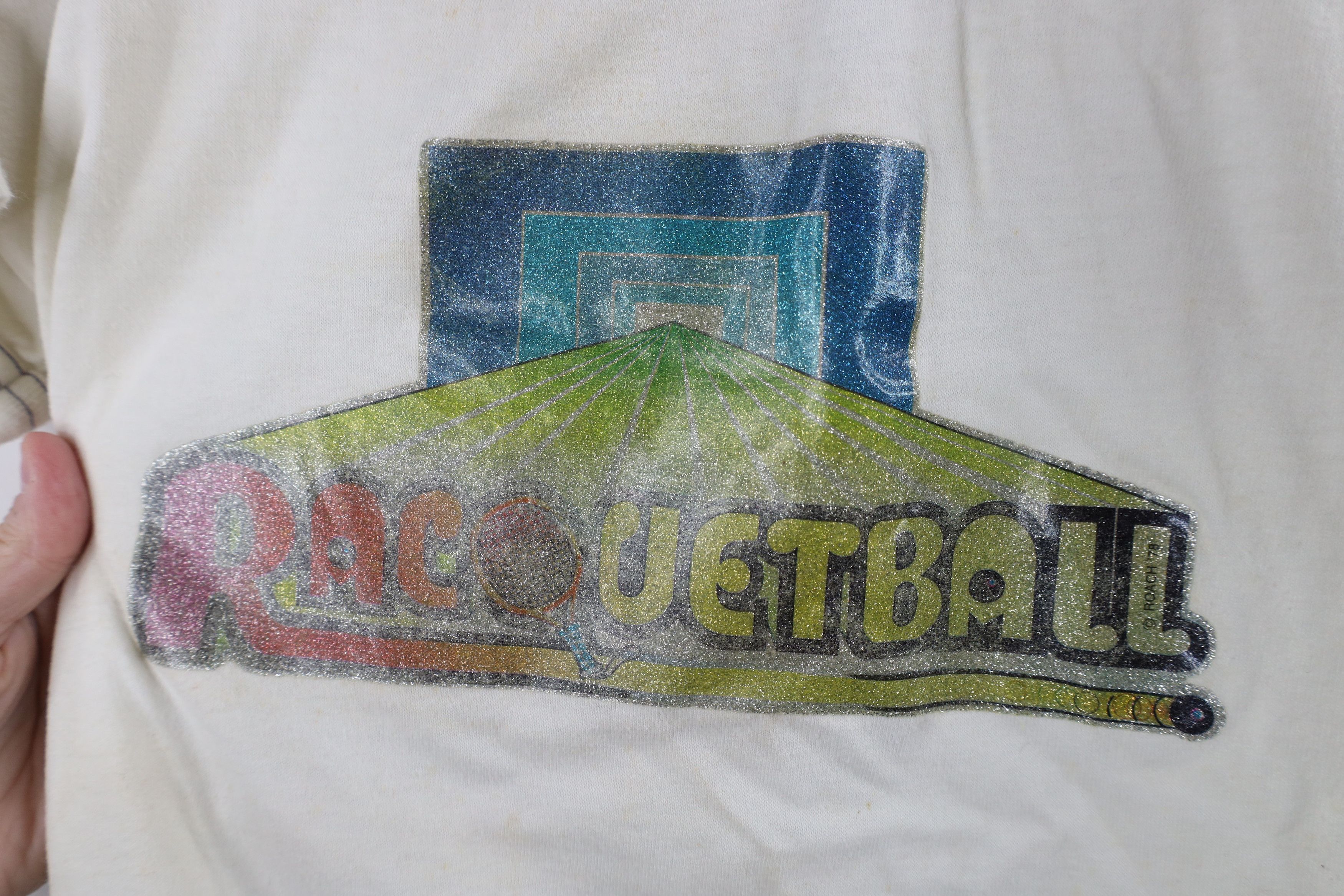 Vintage Vintage 70s Racquetball Jersey Ringer T-Shirt White USA Size S / US 4 / IT 40 - 7 Thumbnail