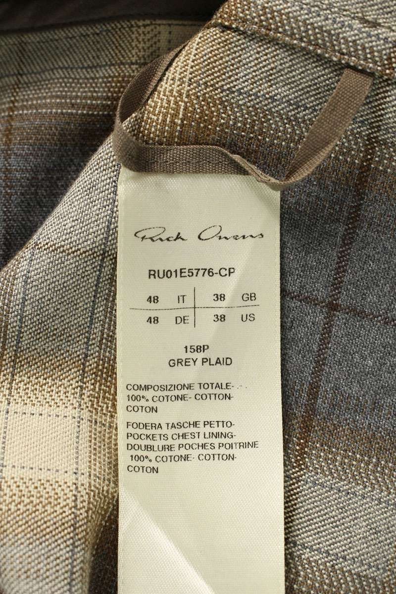 Rick Owens 26SS Hollywood Sleeveless Jumbo Shirt plaid 48 Size US M / EU 48-50 / 2 - 4 Thumbnail