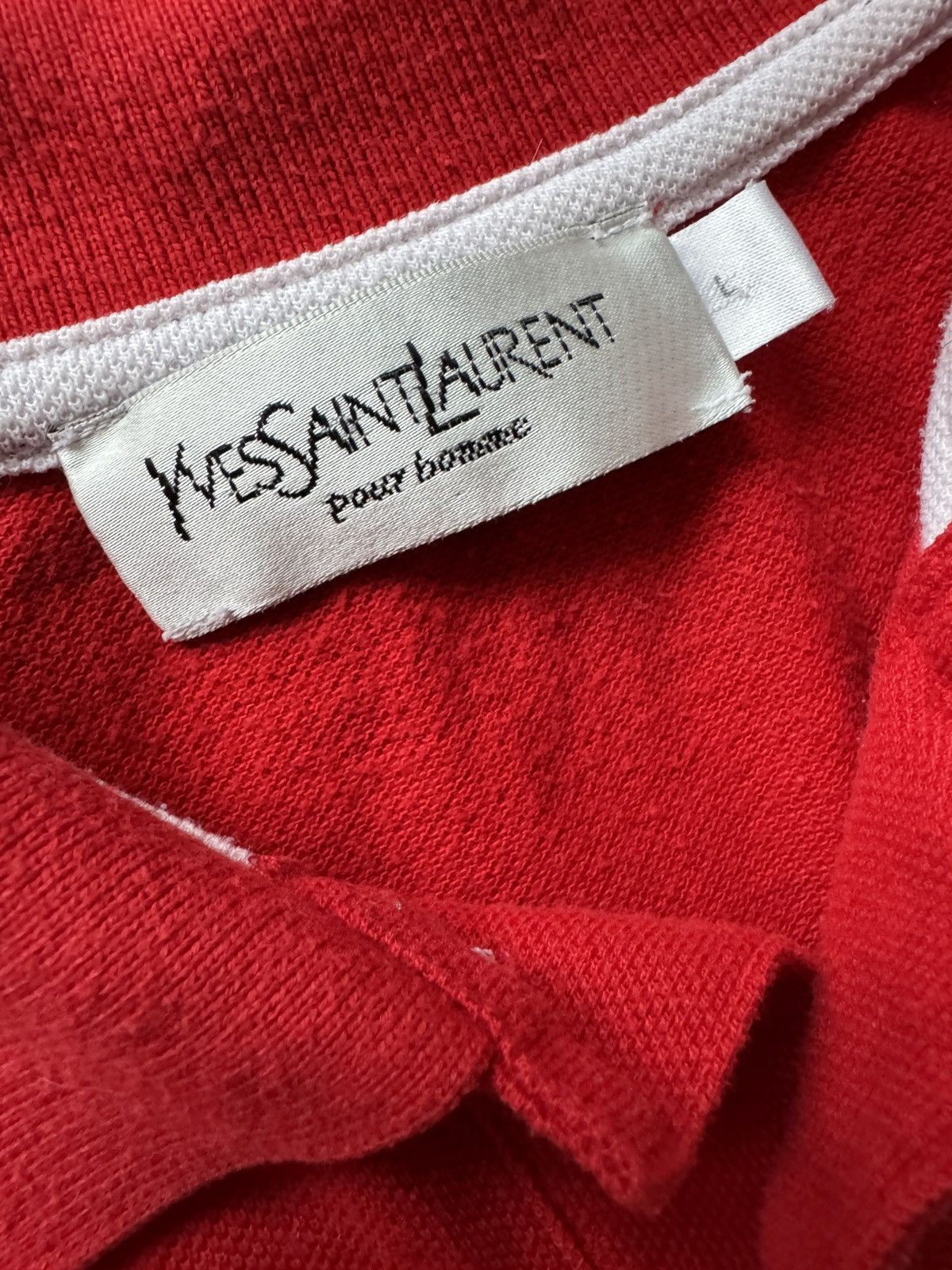 Yves Saint Laurent Vintage Yves Saint Laurent Red Polo T-Shirt size L Size US L / EU 52-54 / 3 - 6 Thumbnail