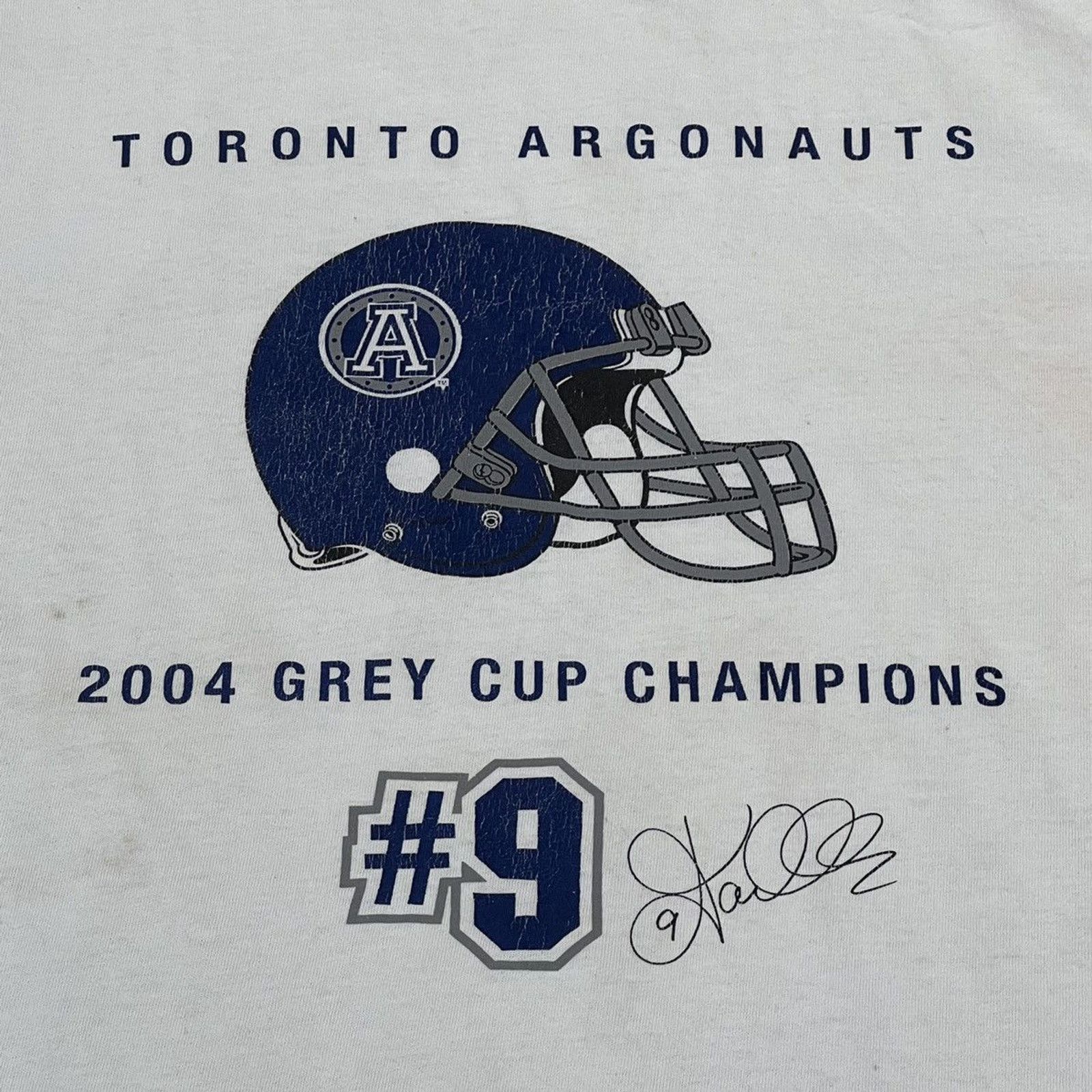 NFL × Vintage 2004 Toronto Argonauts T Shirt Grey Cup Champions CFL Tee Size US XL / EU 56 / 4 - 2 Thumbnail