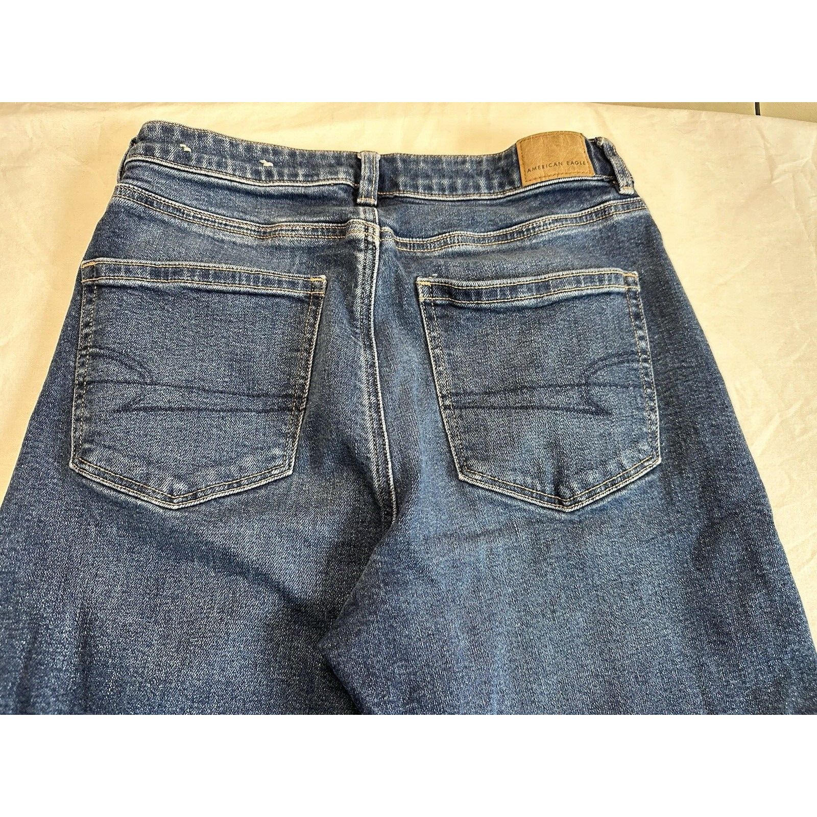 American Eagle Outfitters American Eagle Mom Jeans Blue Sz 6 Shortt Stretch Normcore Size 28" / US 6 / IT 42 - 11 Thumbnail