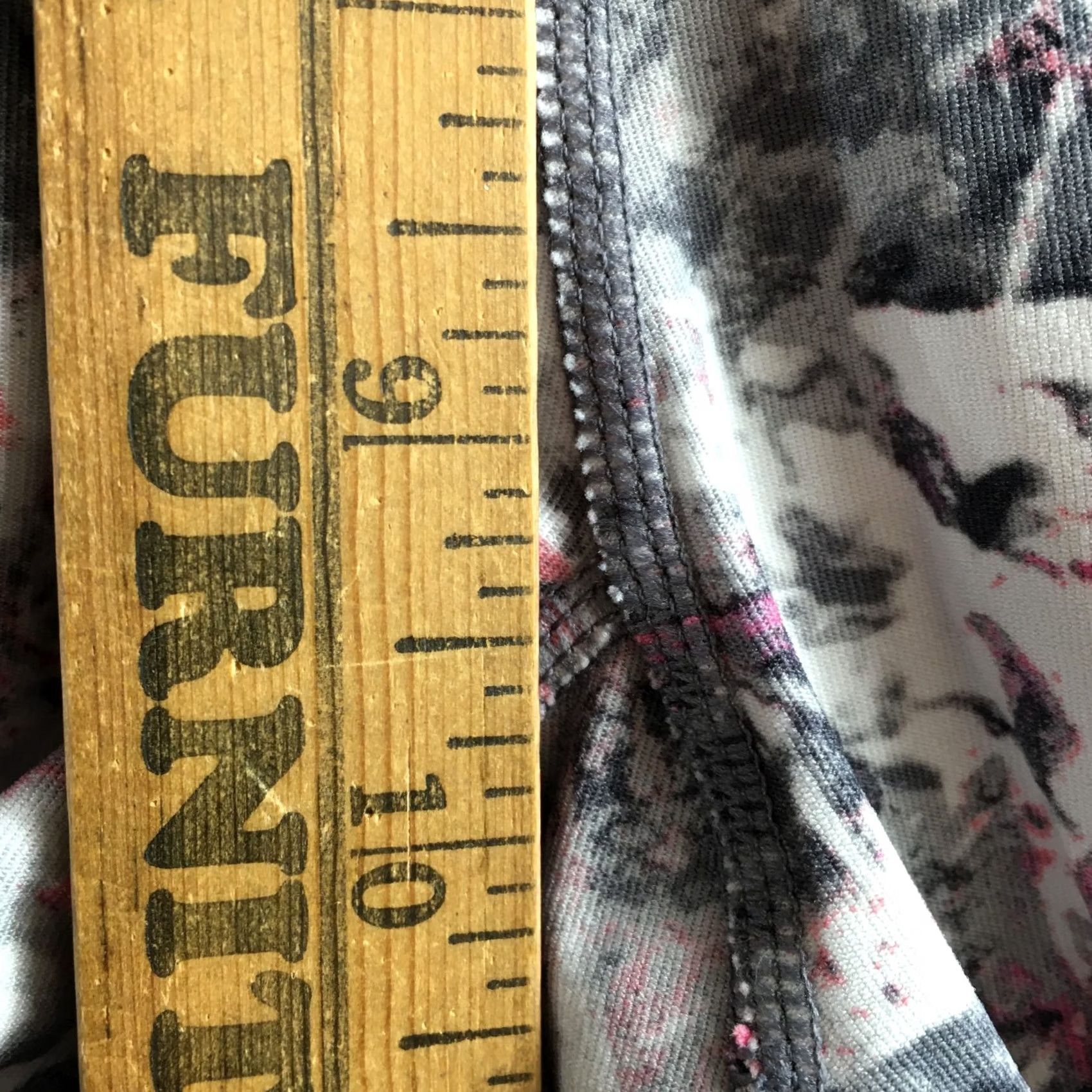 Calvin Klein Calvin Klein Leggings Womens L Abstract Print Cropped Athletic Stretch High Rise Size 36" / US 14 / IT 50 - 6 Thumbnail
