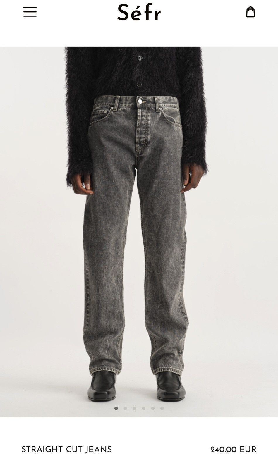 Sefr NWT SÉFR STRAIGHT CUT JEAN IN MARBLE WASH | SIZE 29 MENS