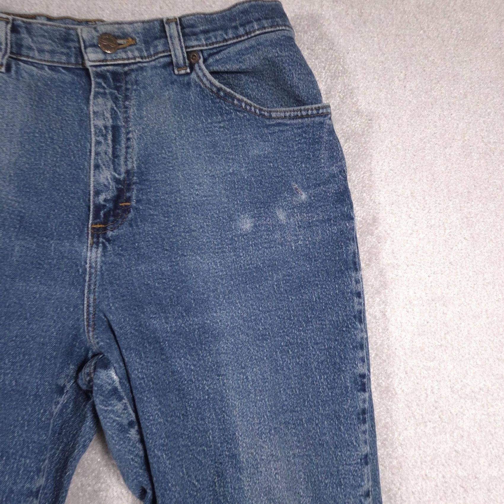 Vintage Riders Jeans Womens 10P Blue Medium Wash High Rise Mom Taper Denim Pants Casual Size 32" / US 10 / IT 46 - 5 Thumbnail
