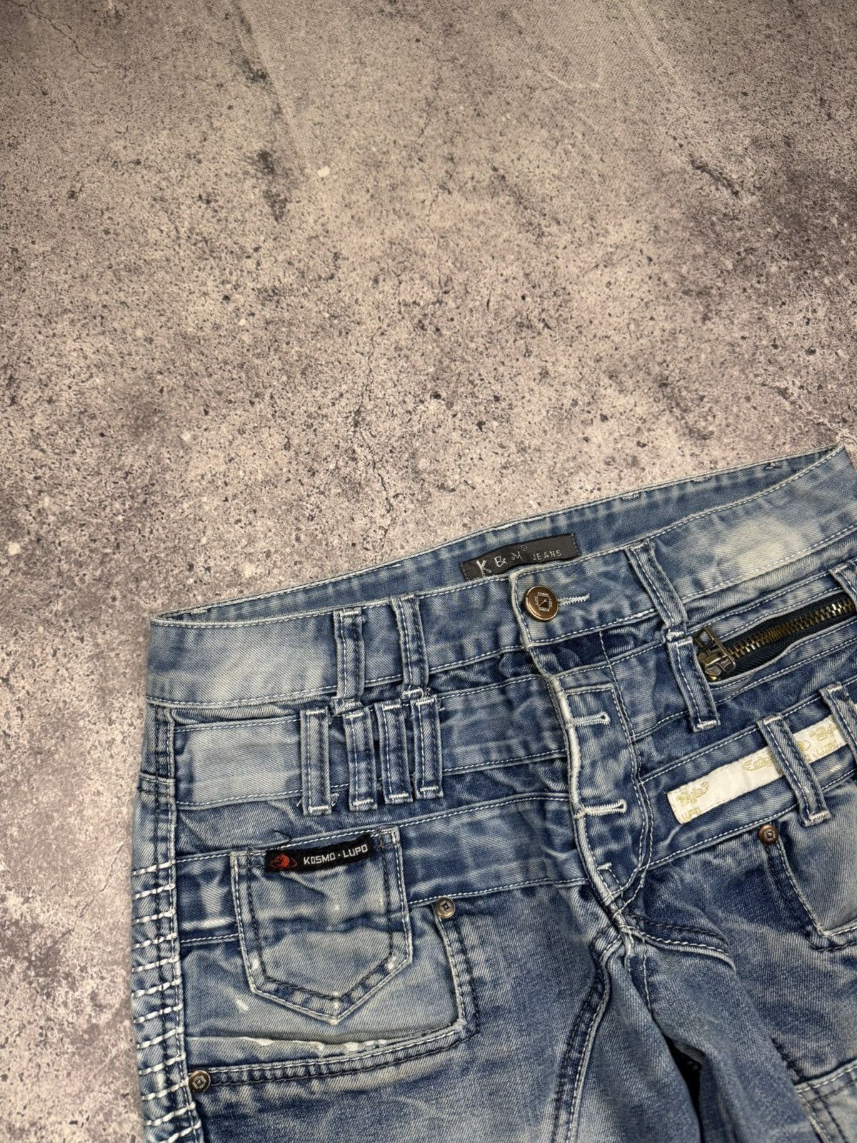 Japanese Brand Archive Kosmo Lupo Jeans Distressed Y2K Denim Pants Rare Size US 30 / EU 46 - 10 Thumbnail