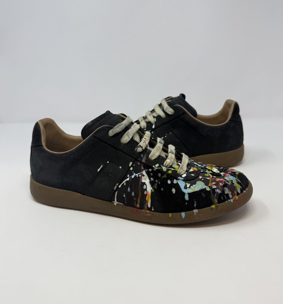 Maison Margiela Maison Margiela Paint Splatter Replica GAT Black Size US 8 / EU 41 - 1 Thumbnail