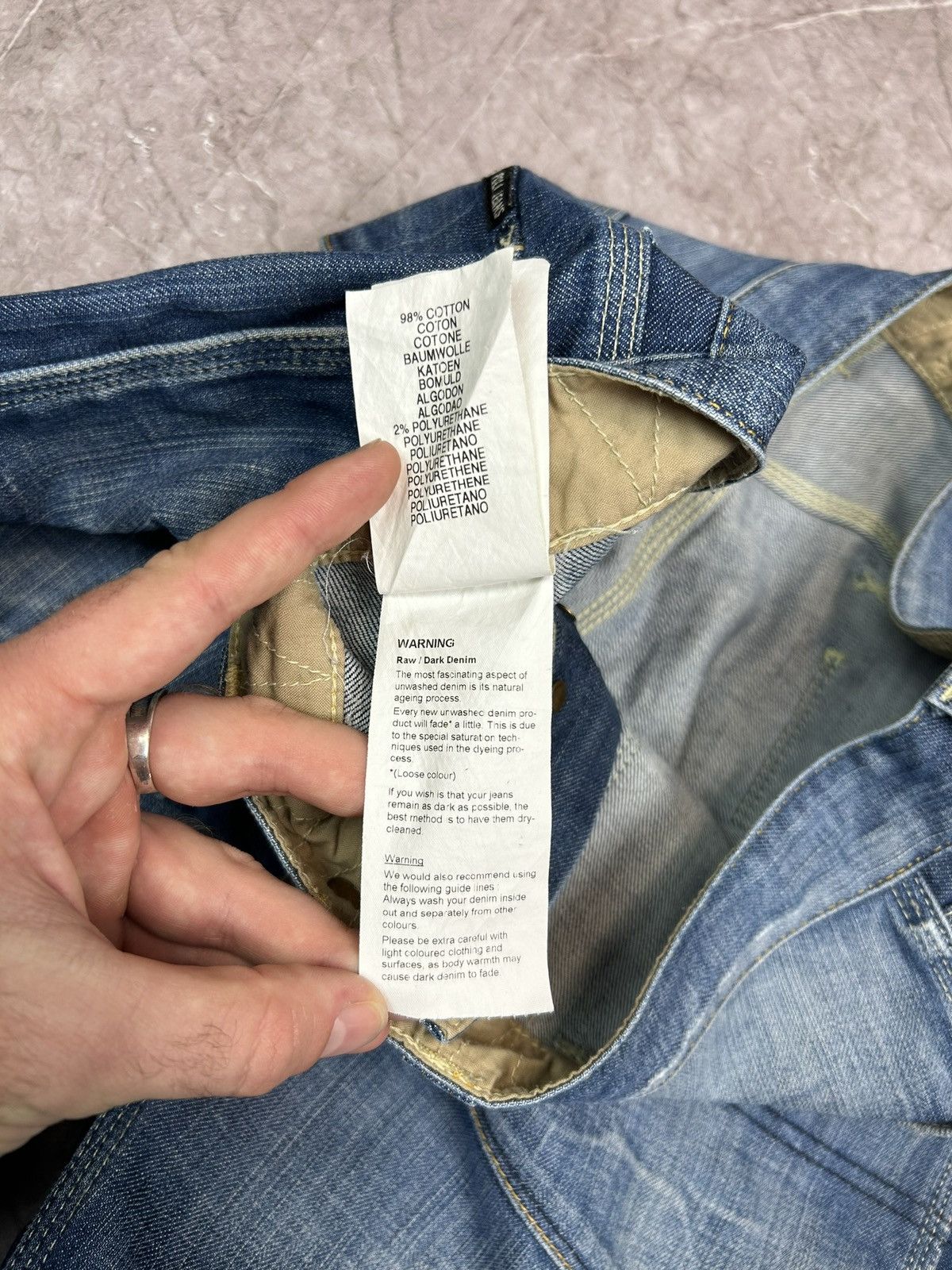 Polo Ralph Lauren × Vintage VINTAGE Y2K POLO RL BAGGY WIDE LEG LIGHT WASH DENIM JEANS Size US 34 / EU 50 - 11 Thumbnail