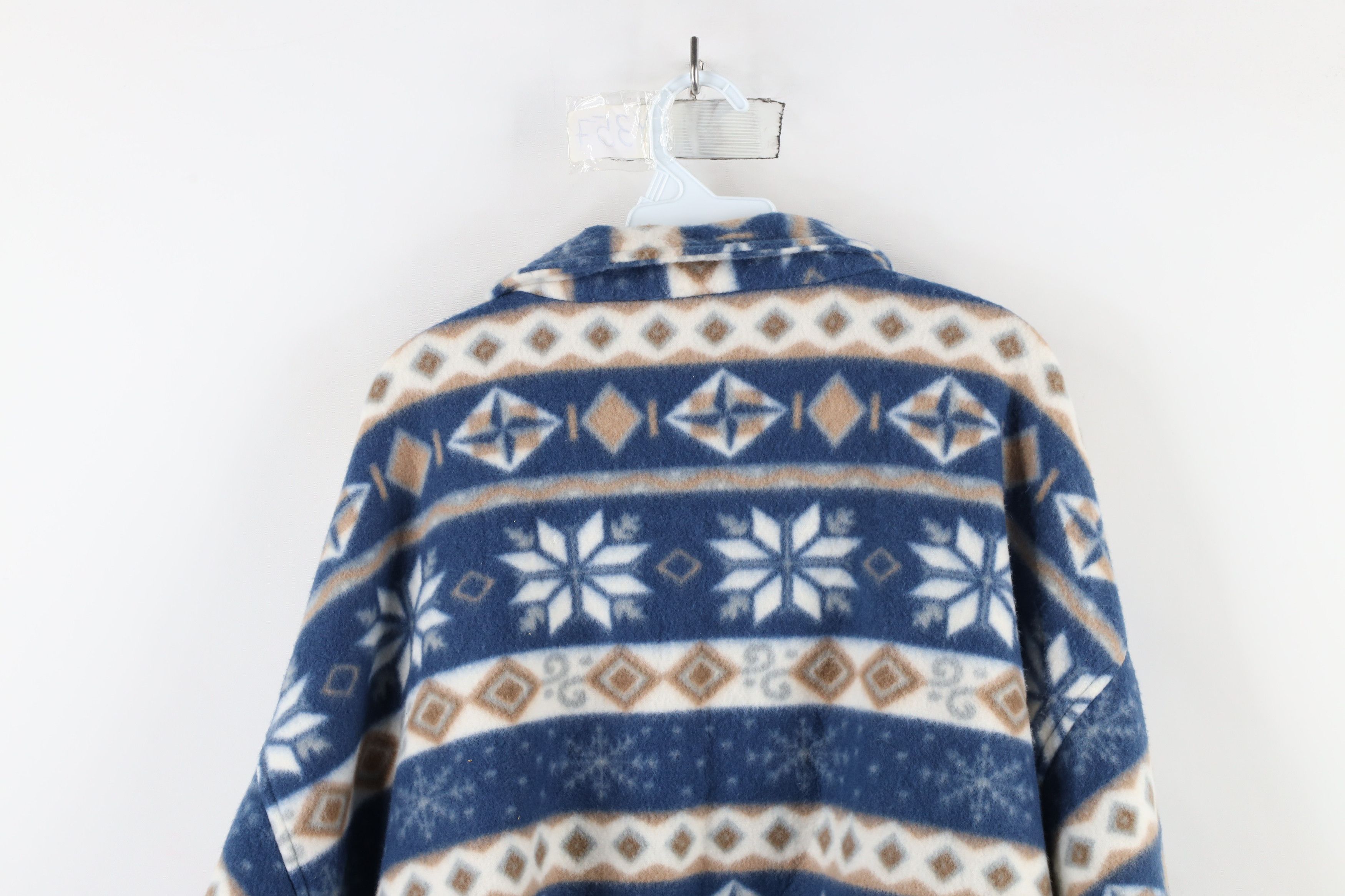 Vintage Vintage 90s Streetwear Christmas Fair Isle Fleece Sweater Size L / US 10 / IT 46 - 10 Thumbnail