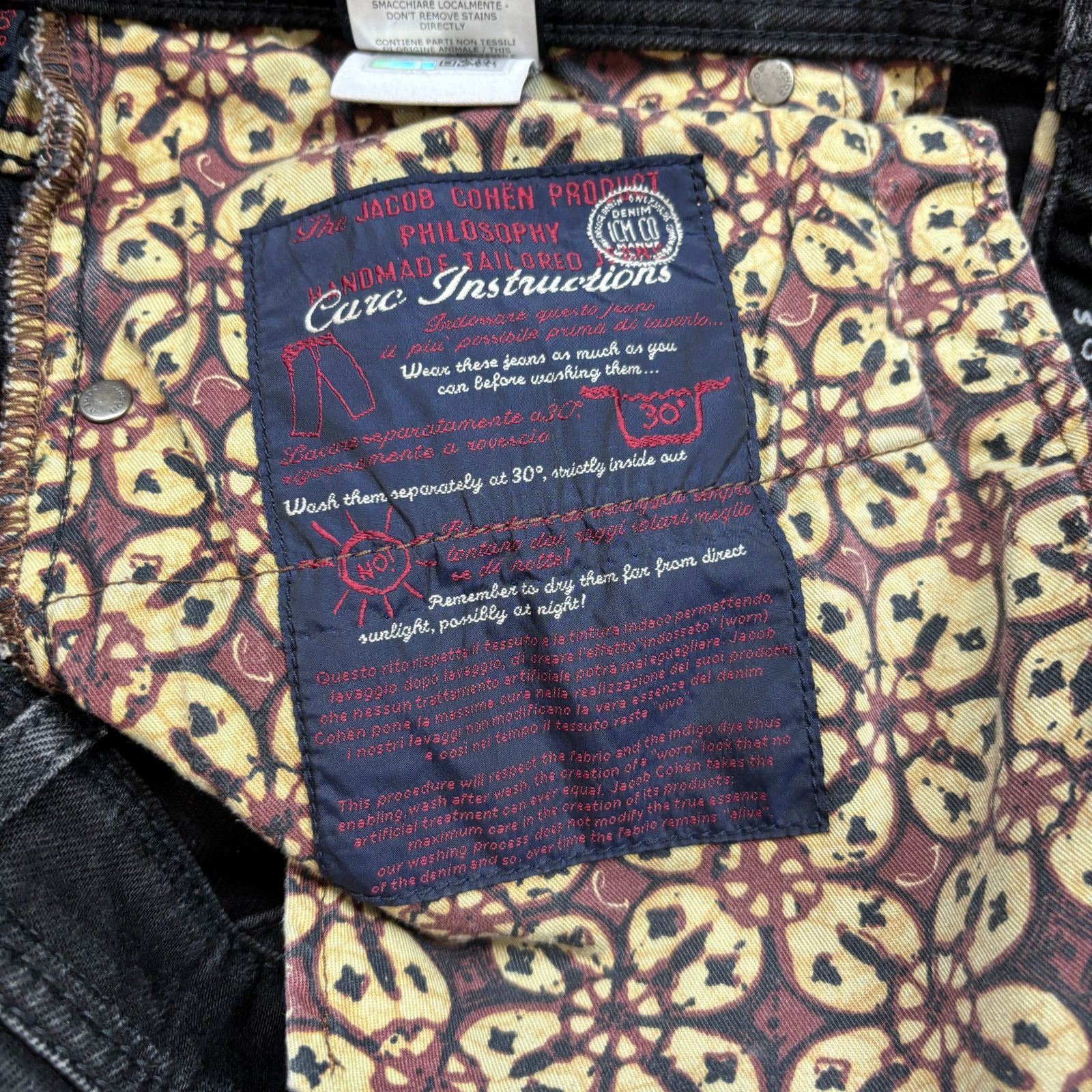 Jacob Cohen Jacob Cohen J620 Handmade Tailored Black Jeans Men's 36x31 Size US 36 / EU 52 - 17 Thumbnail
