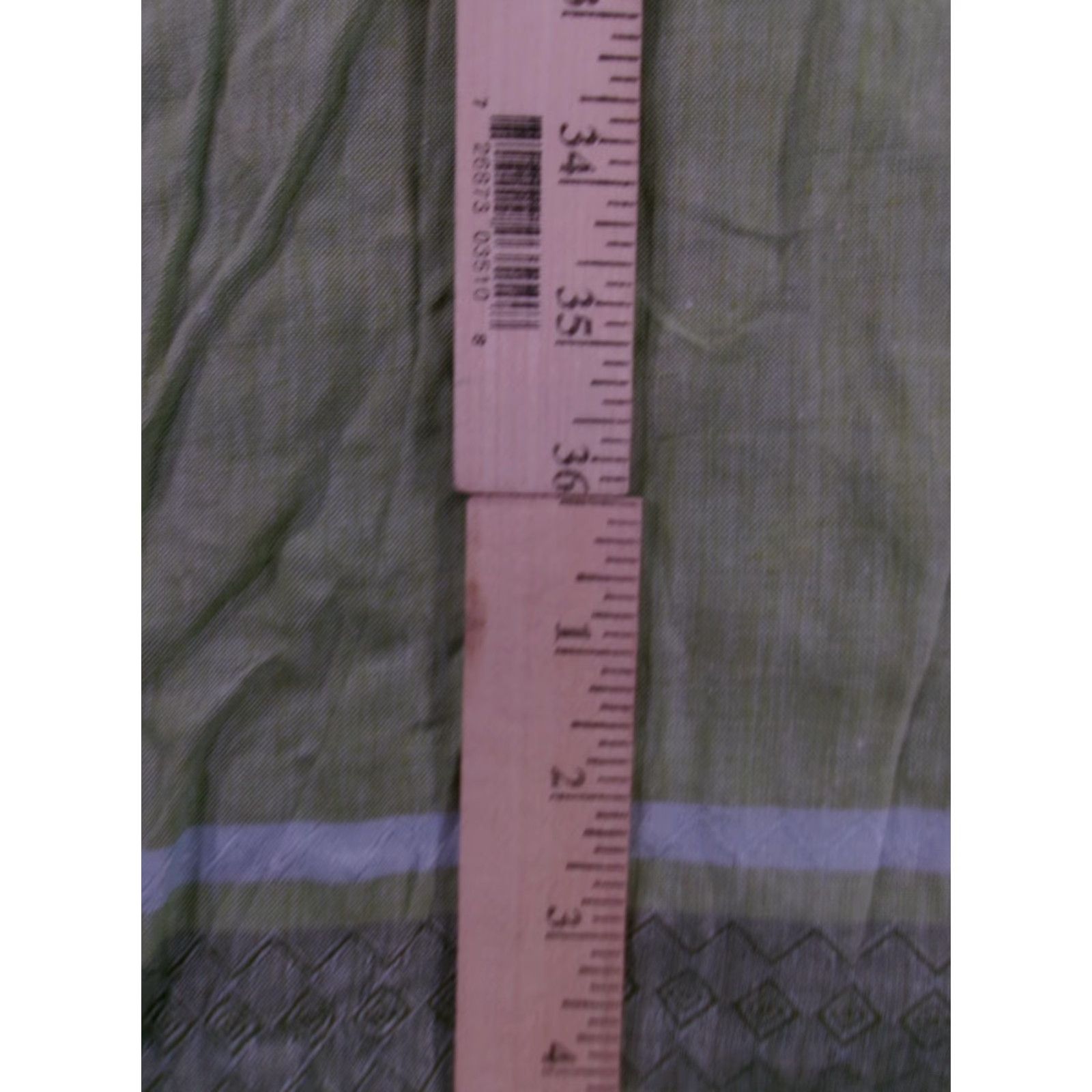 Vintage Margaret OLeary Dress Women Small Green Linen Fringe Lagenlook Boho Resort Day Size S / US 4 / IT 40 - 7 Thumbnail