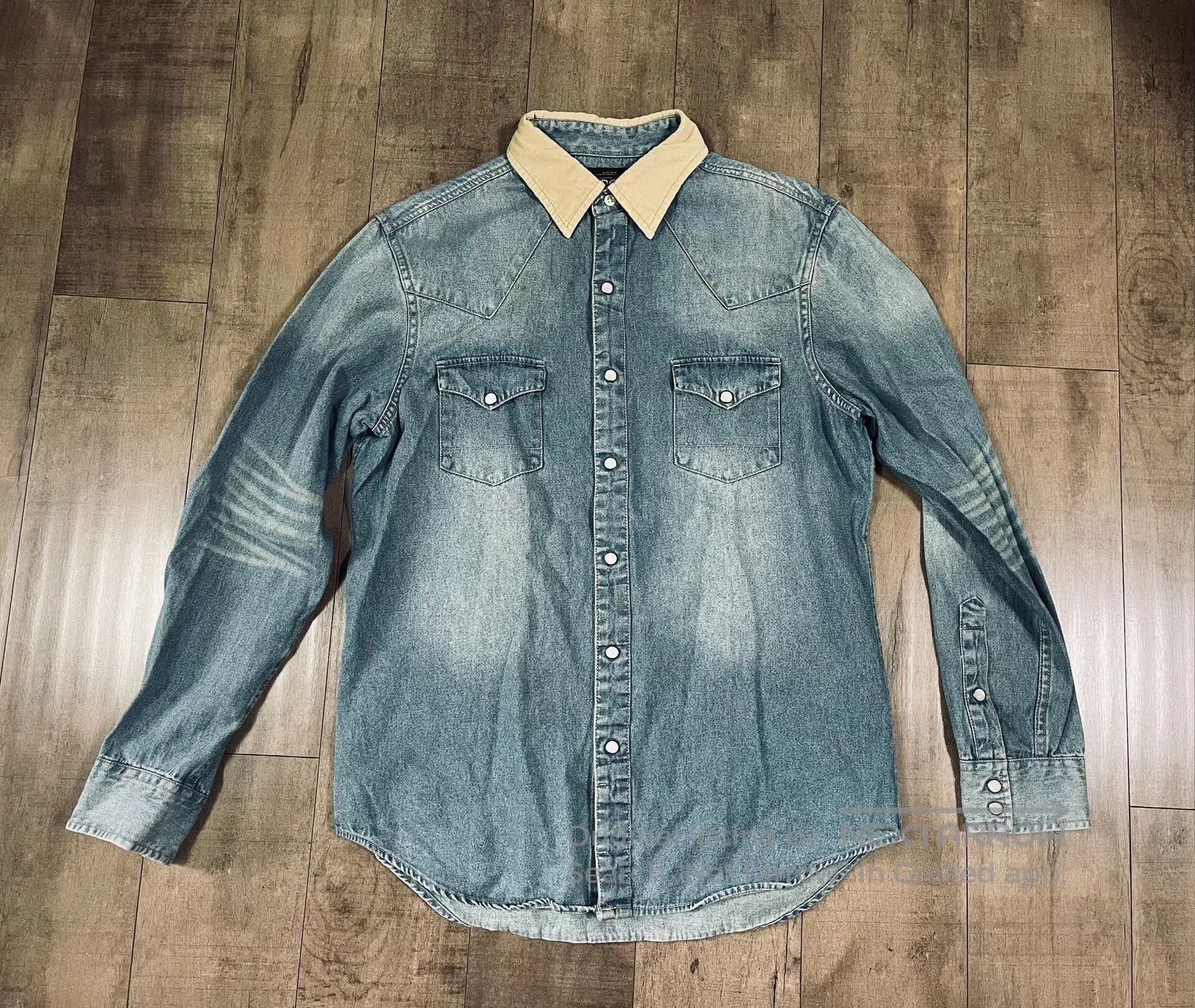 RRL Ralph Lauren RRL Vintage Washed American Shirt. Size US M / EU 48-50 / 2 - 1 Thumbnail